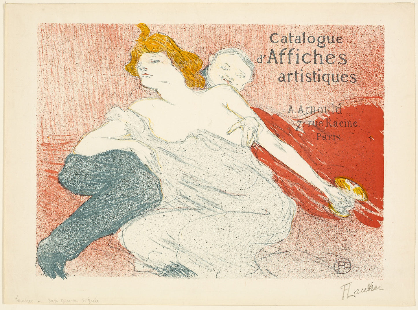 Debauchery (second plate): Henri de Toulouse-Lautrec,16x12"(A3) Poster