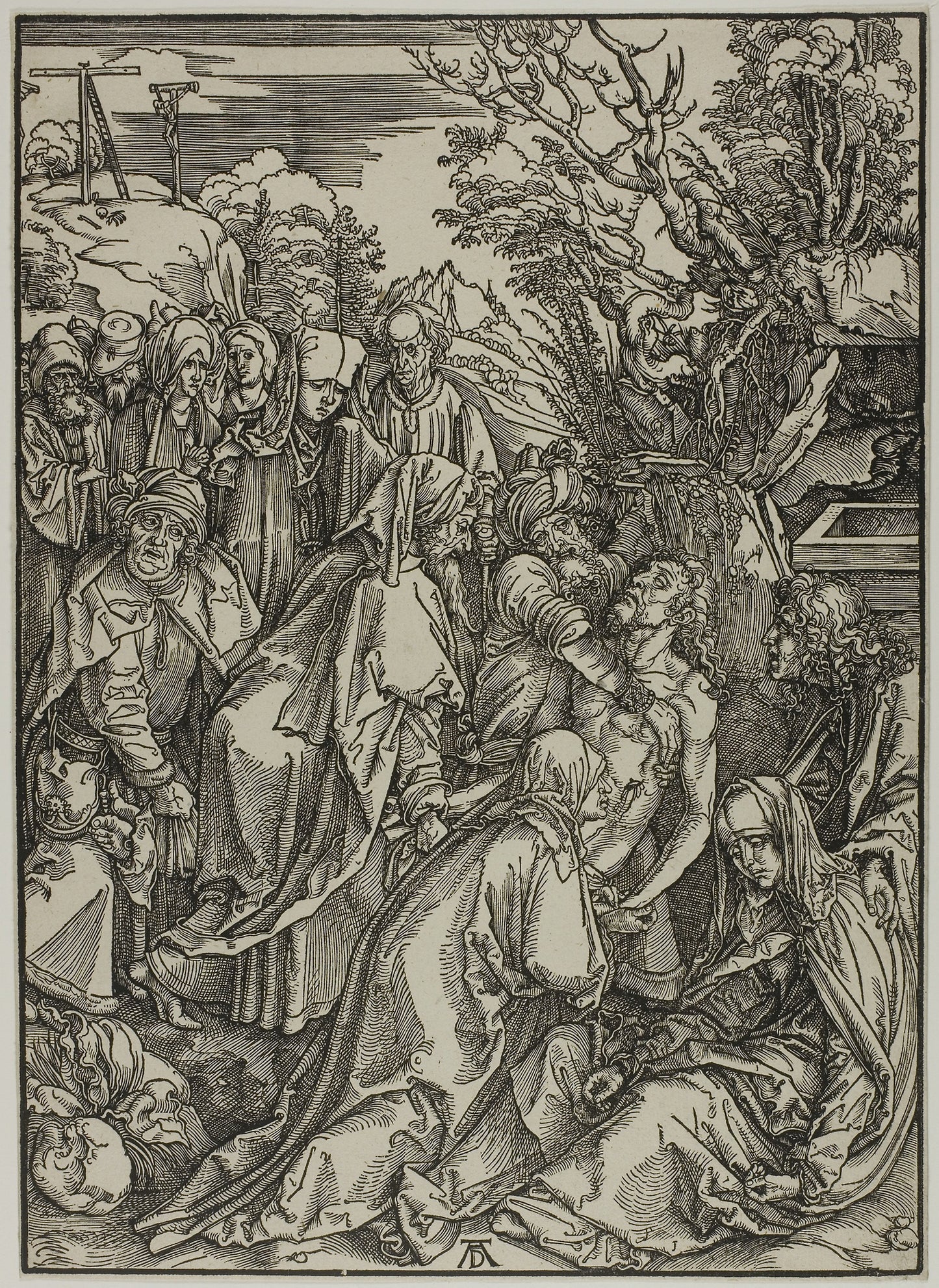 The Deposition, from The Large Passion - Albrecht Dürer, Poster Print Wall Art