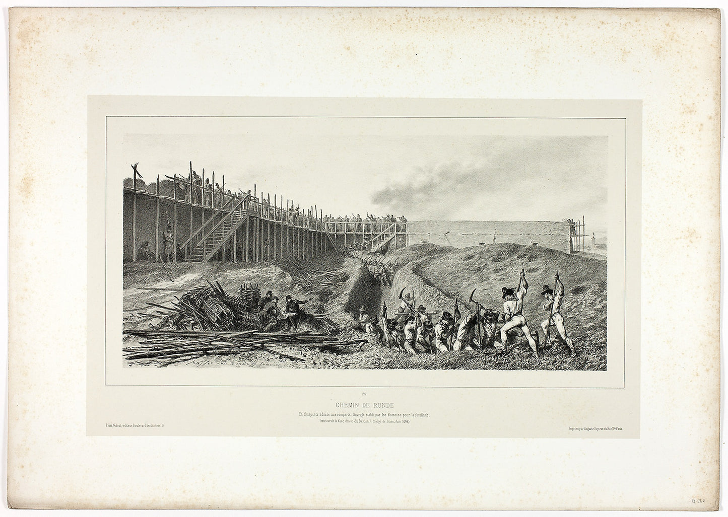 Round Way, from Souvenirs d’Italie - Expédition de Rome - Denis Auguste Marie Raffet (French, 1804-1860), Poster Print Wall Art