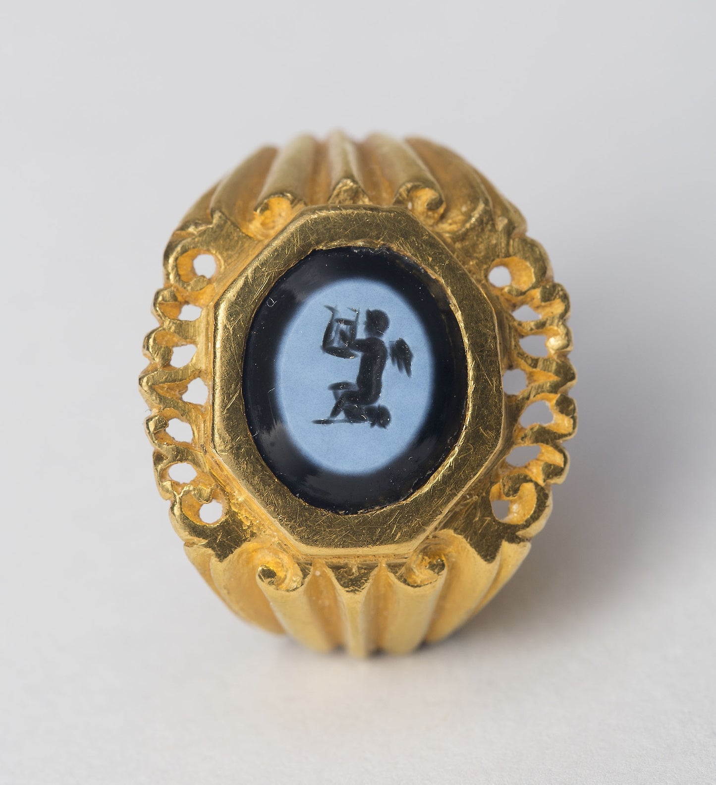 Finger Ring with Intaglio Depicting Eros - Roman, Poster Print Wall Art