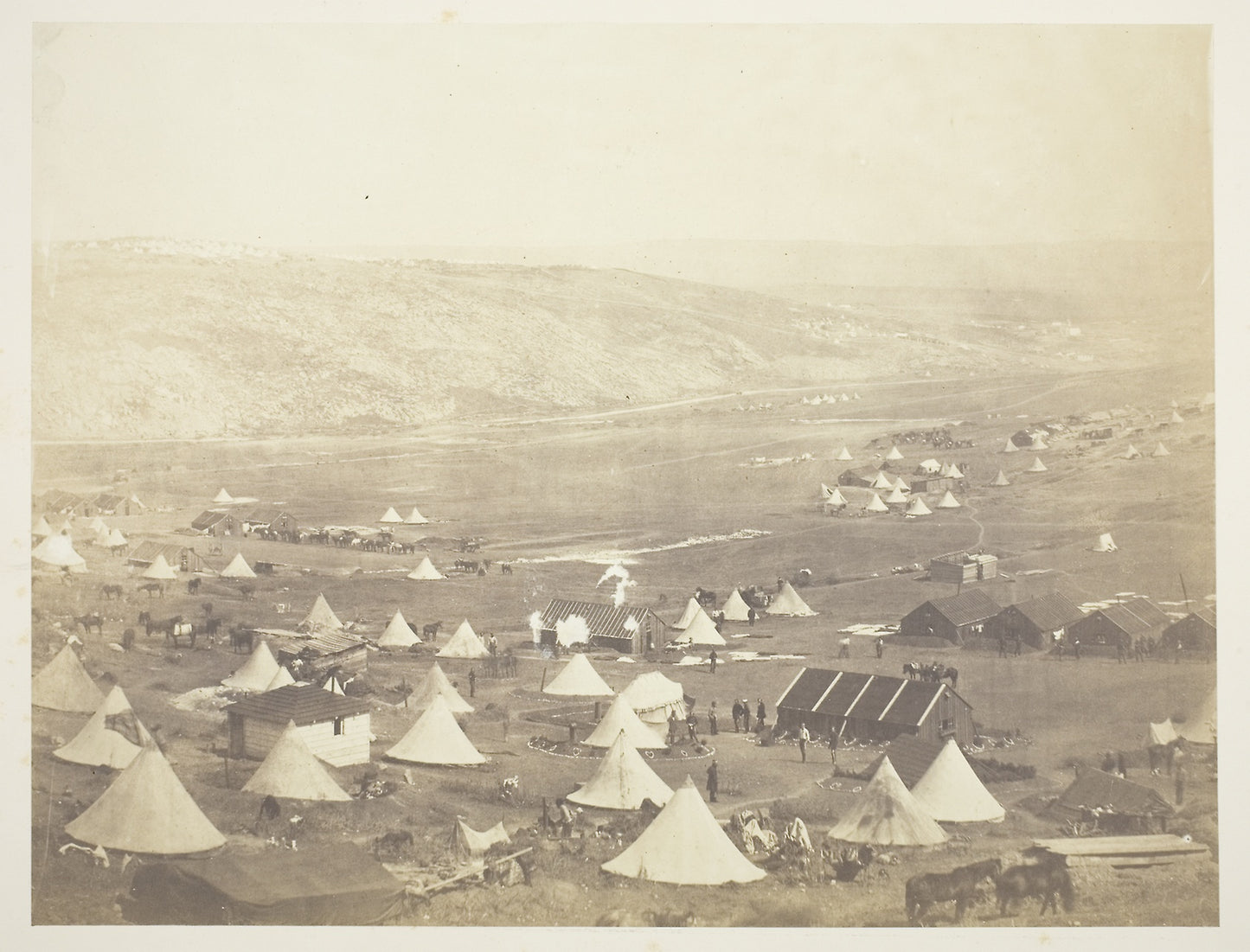 Cavalry Camp, looking towards Kadikoi - Roger Fenton, Poster Print Wall Art