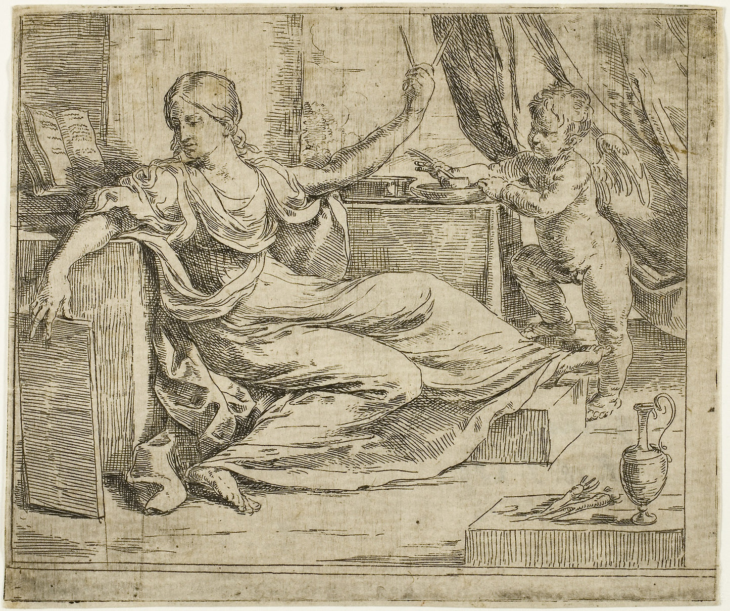 Science or The Love of Study - Guido Reni, Poster Print Wall Art