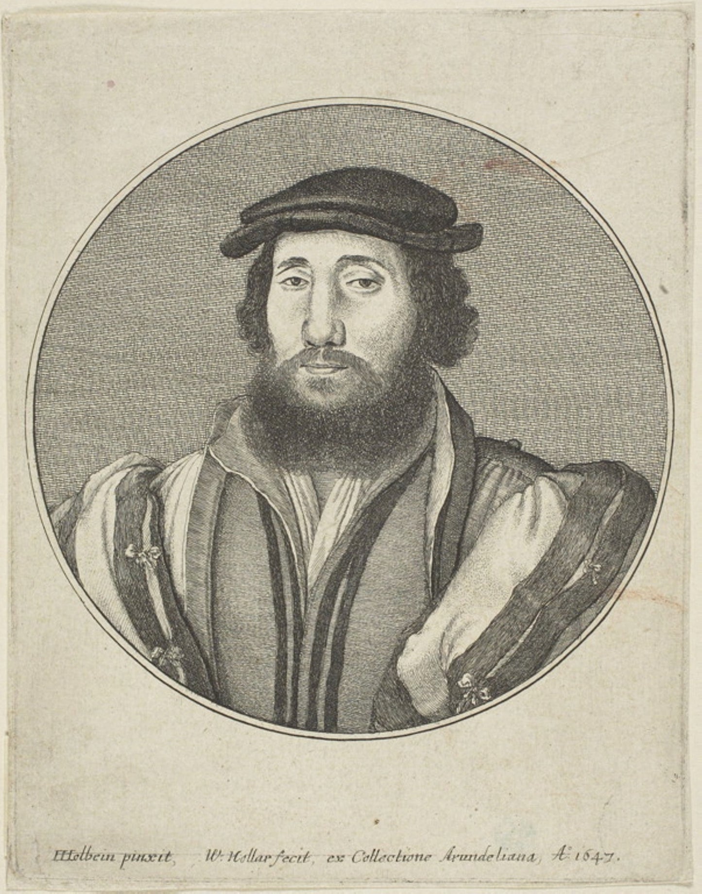 Bearded Man - Wenceslaus Hollar (Czech, 1607-1677), Poster Print Wall Art
