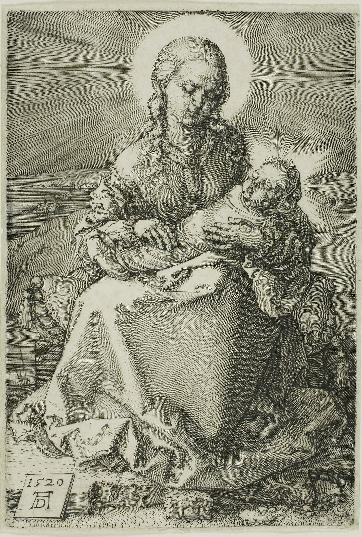 Madonna with the Swaddled Infant - Albrecht Dürer, Poster Print Wall Art