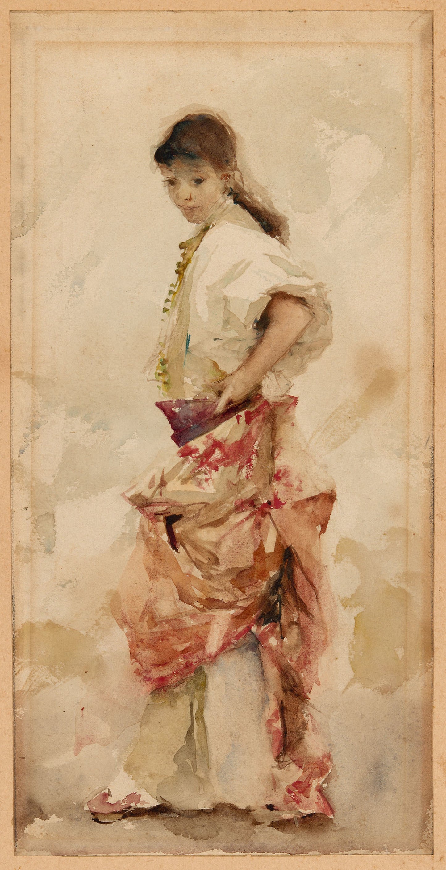 Girl in Spanish Costume - John Singer Sargent, Poster Print Wall Art