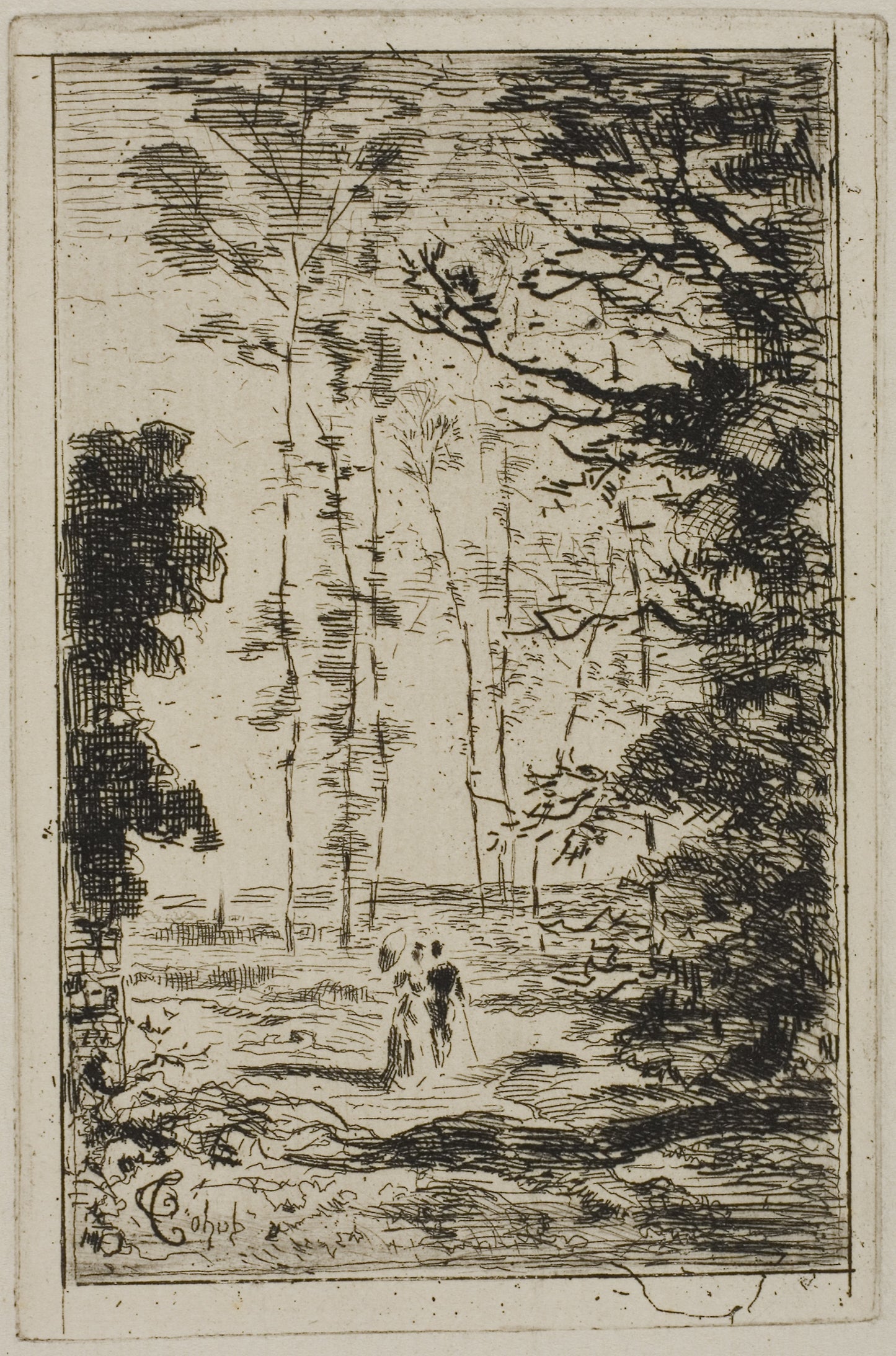 Small Vertical Landscape - Félix Hilaire Buhot, Poster Print Wall Art