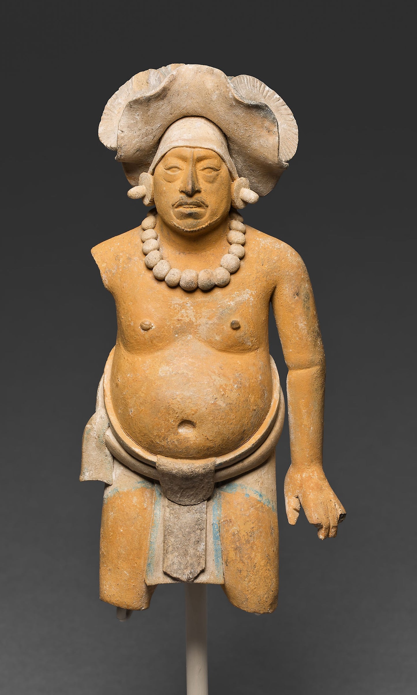 Standing Male Figure - Late Classic Maya, Jaina, Poster Print Wall Art