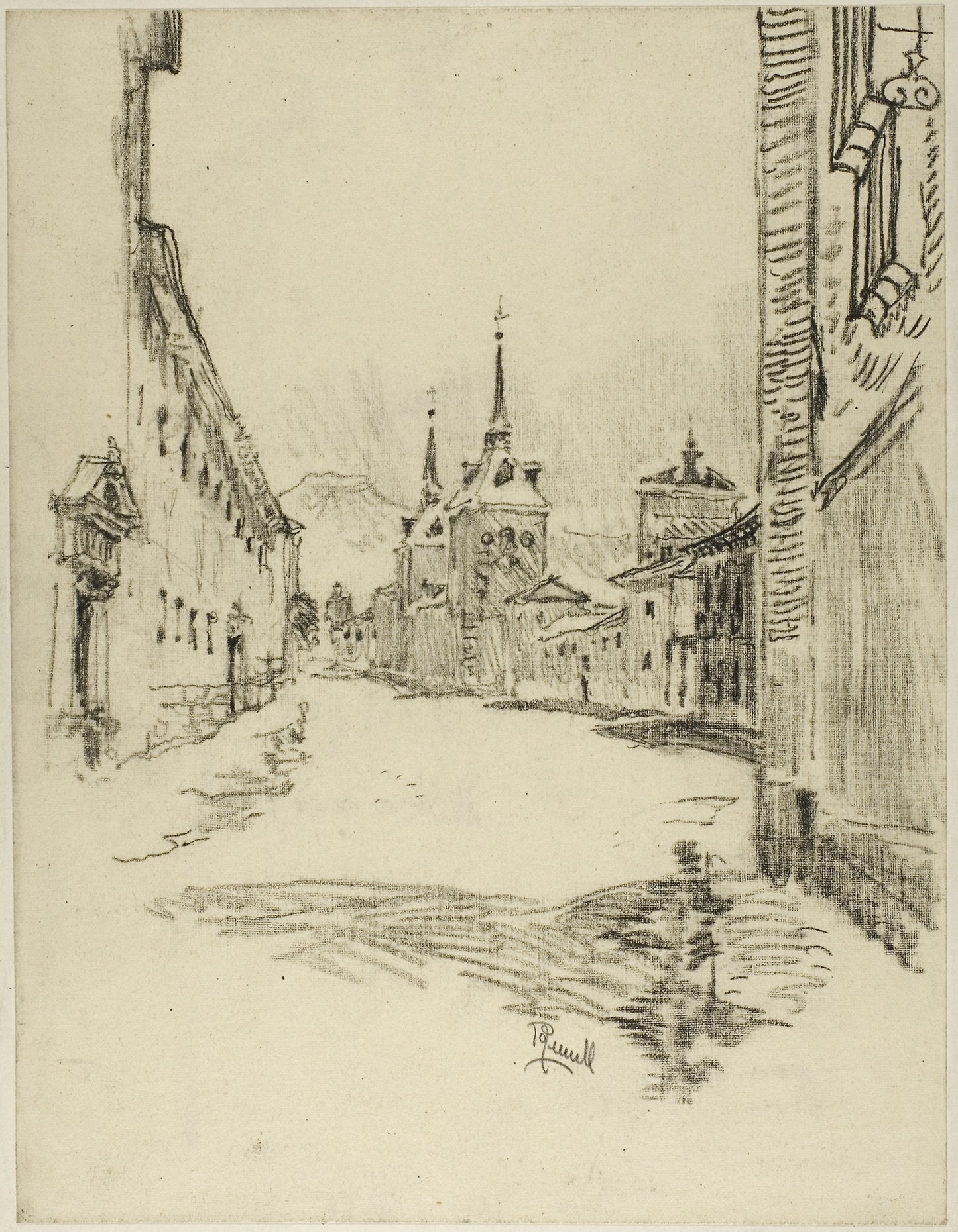 Its Streets are Wide and Silent - Joseph Pennell, Poster Print Wall Art
