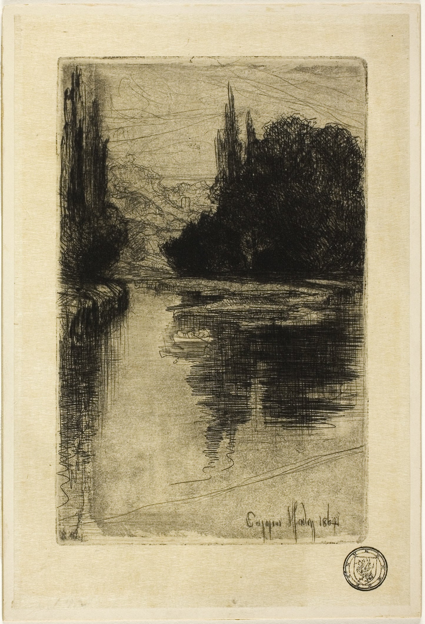 Evening - Francis Seymour Haden, Poster Print Wall Art