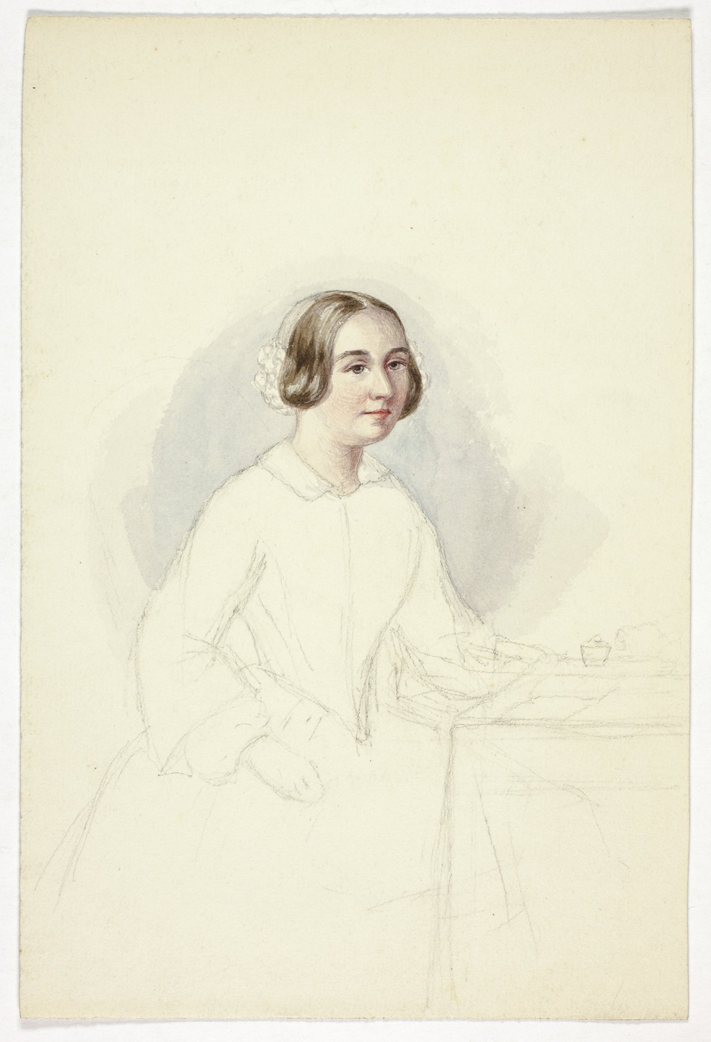 Young Woman at Writing Desk - Elizabeth Murray, Poster Print Wall Art
