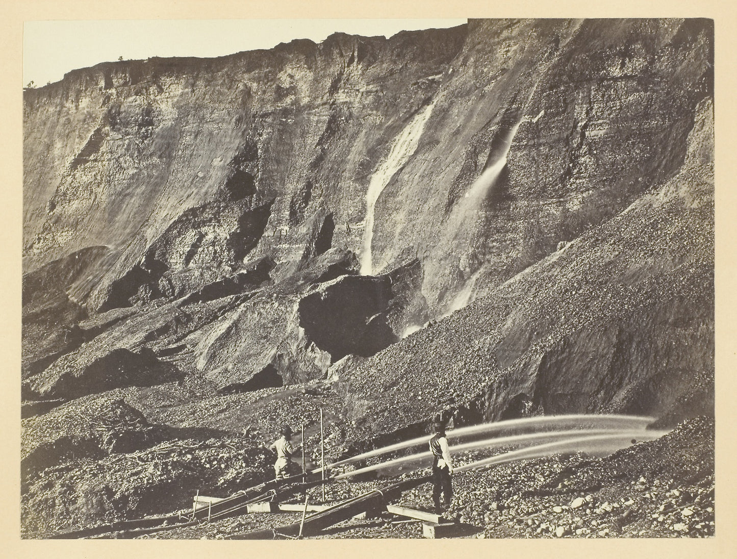 Hydraulic Gold Mining, Near Dutch Flats, California, C. P. R. R.: Andrew J. Russell ,16x12"(A3) Poster