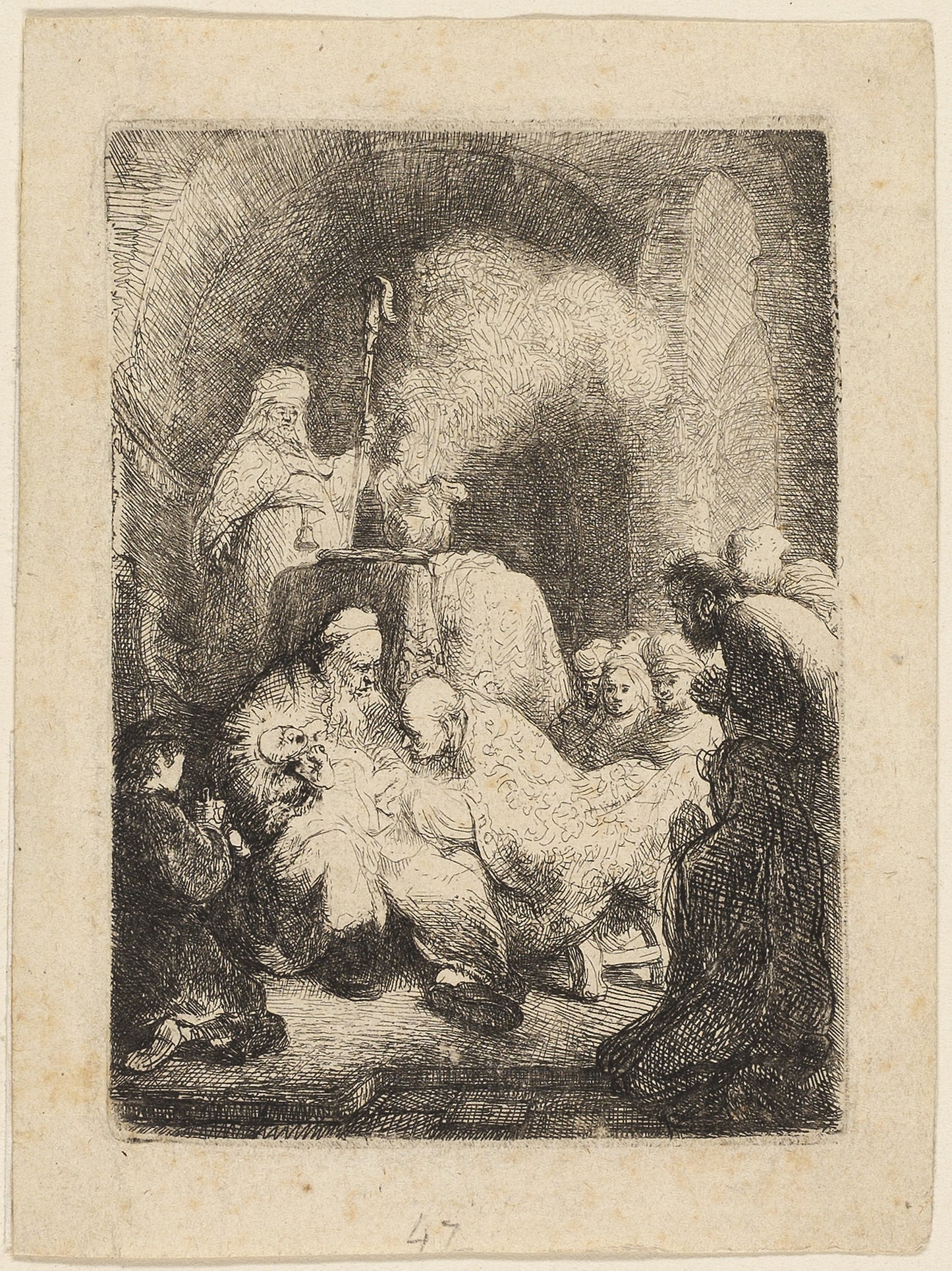 The Circumcision - Small Plate - Rembrandt van Rijn, Poster Print Wall Art