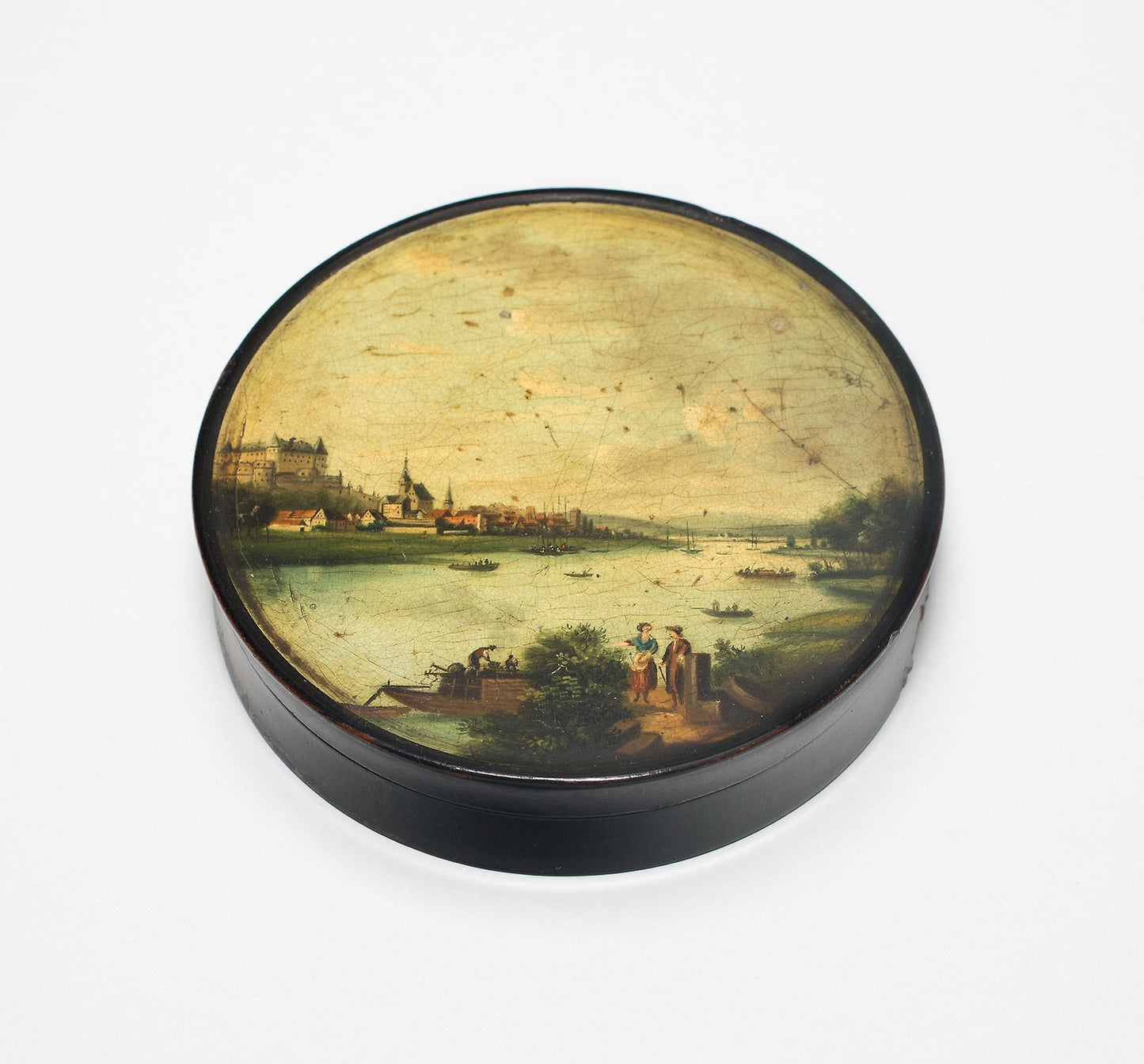 Box with Fortress of Sonnenstein - Johann Heinrich Stobwasser, Poster Print Wall Art
