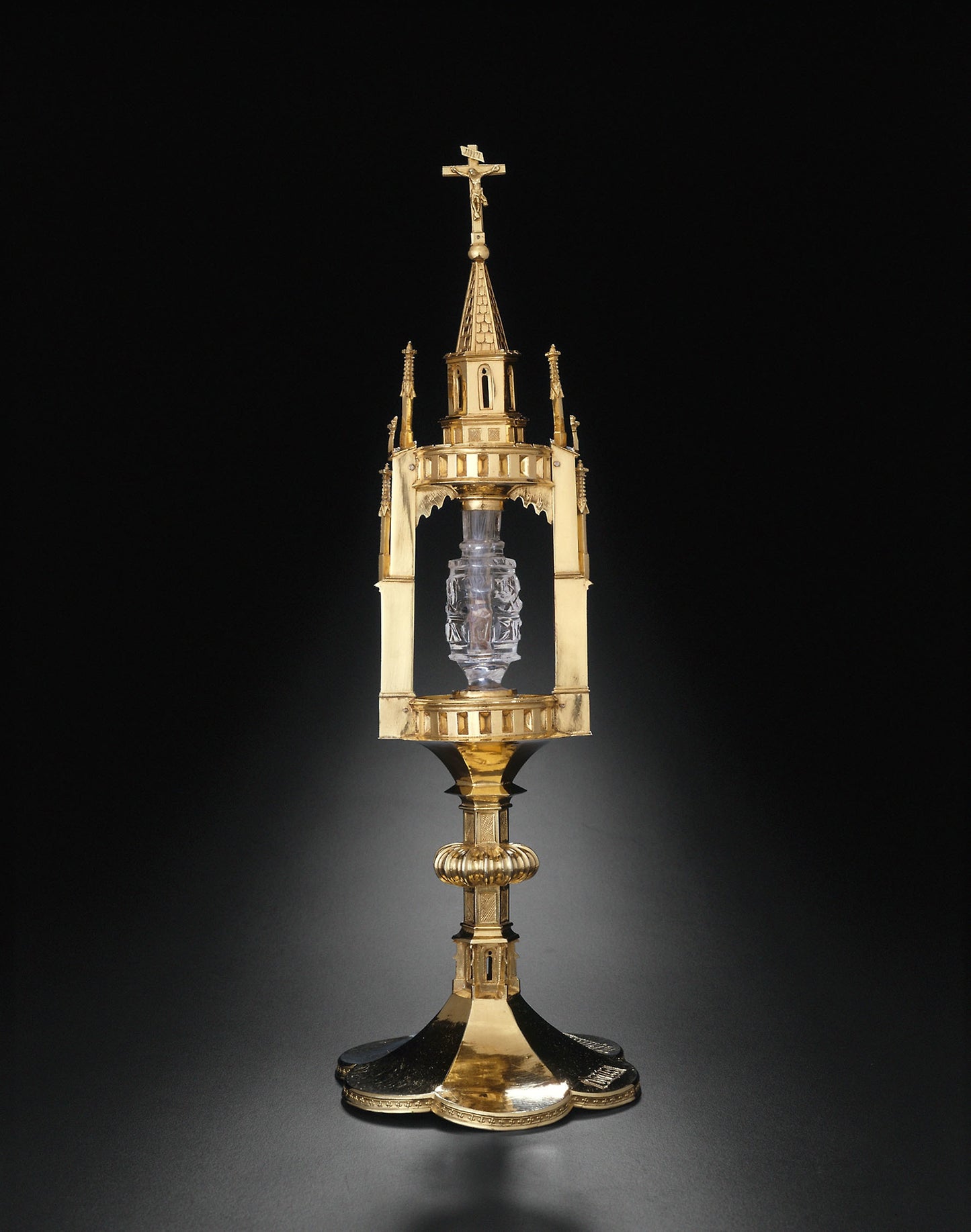 Reliquary Monstrance with a Tooth of Saint John the Baptist: Weddeghe Velstede (German, active 1432-73), Poster Print Wall Art