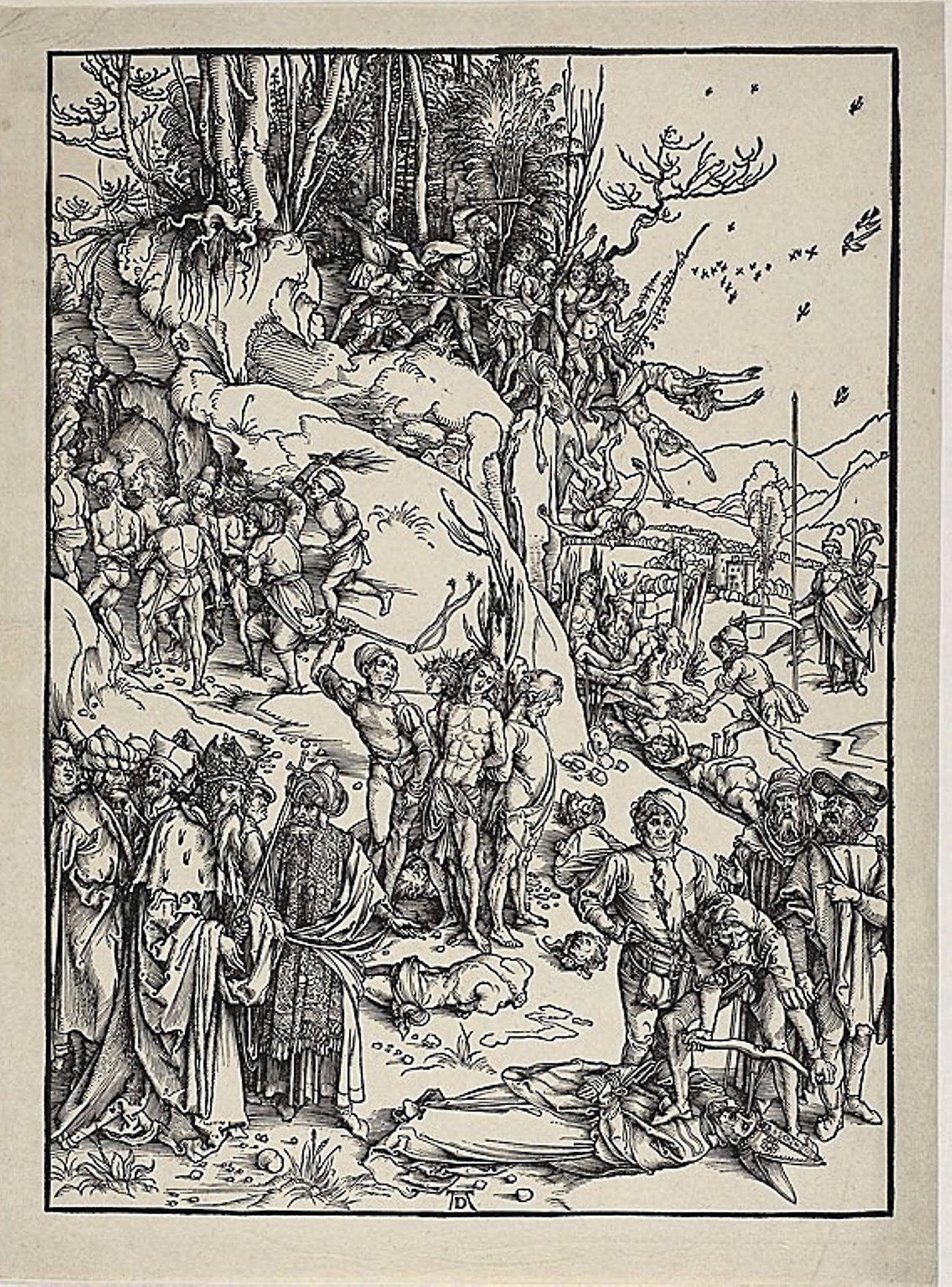 The Martyrdom of the Ten Thousand - Albrecht Dürer, Poster Print Wall Art