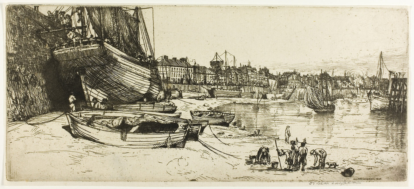 Le Port de Boulogne-sur-Mer - Donald Shaw MacLaughlan, Poster Print Wall Art