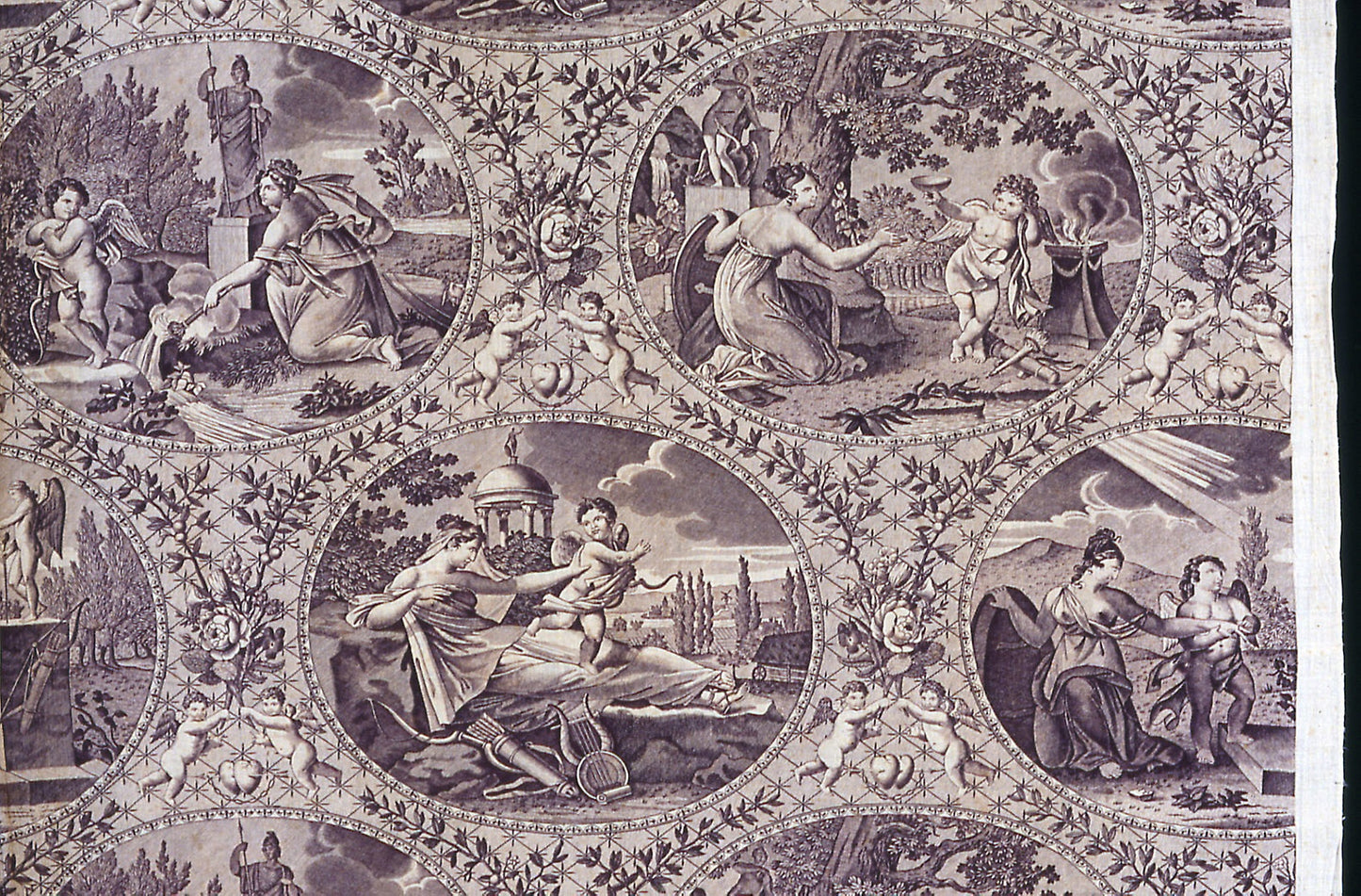 Allegorie à l'Amour (Homage to Love) (Furnishing Fabric) - Possibly after Angelica Kauffman (Swiss, 1740–1807), Poster Print Wall Art