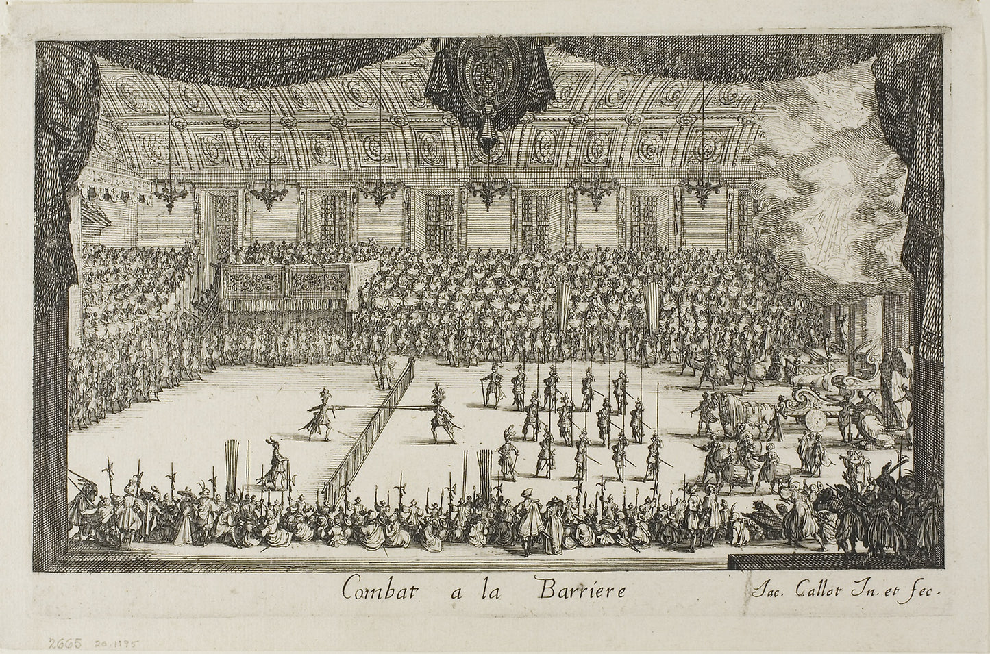 The Grand Tournament - The Combat - Jacques Callot, Poster Print Wall Art