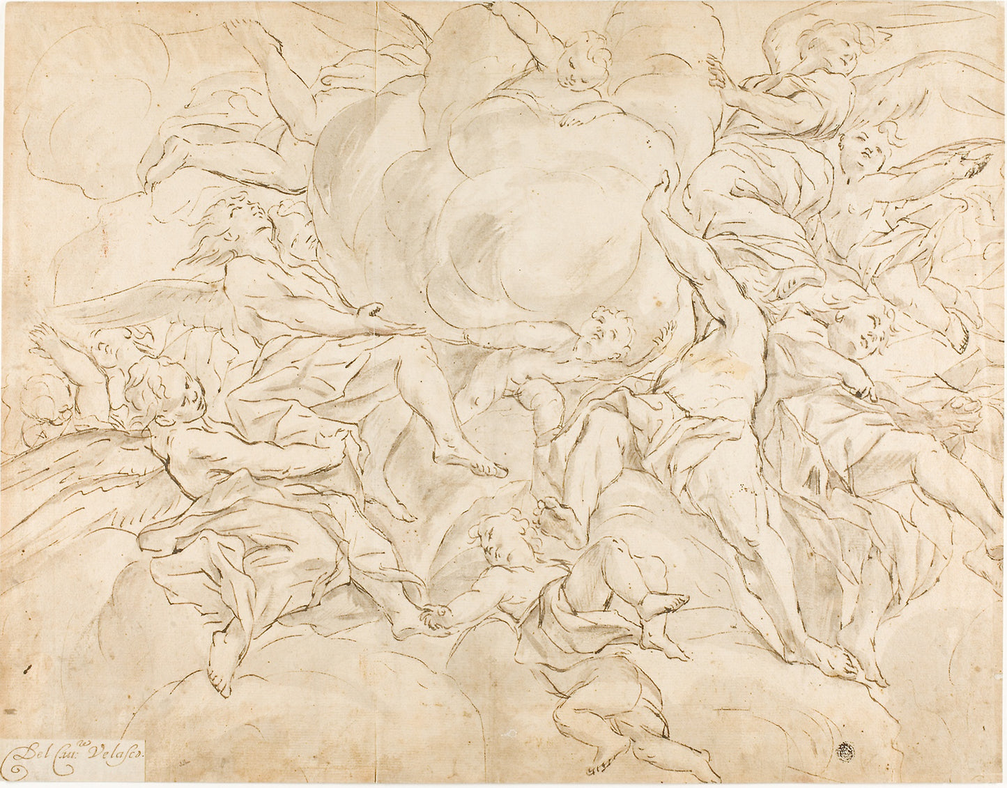 Glory of Angels - Giovanni Battista Beinaschi (Italian, 1636-1688), Poster Print Wall Art
