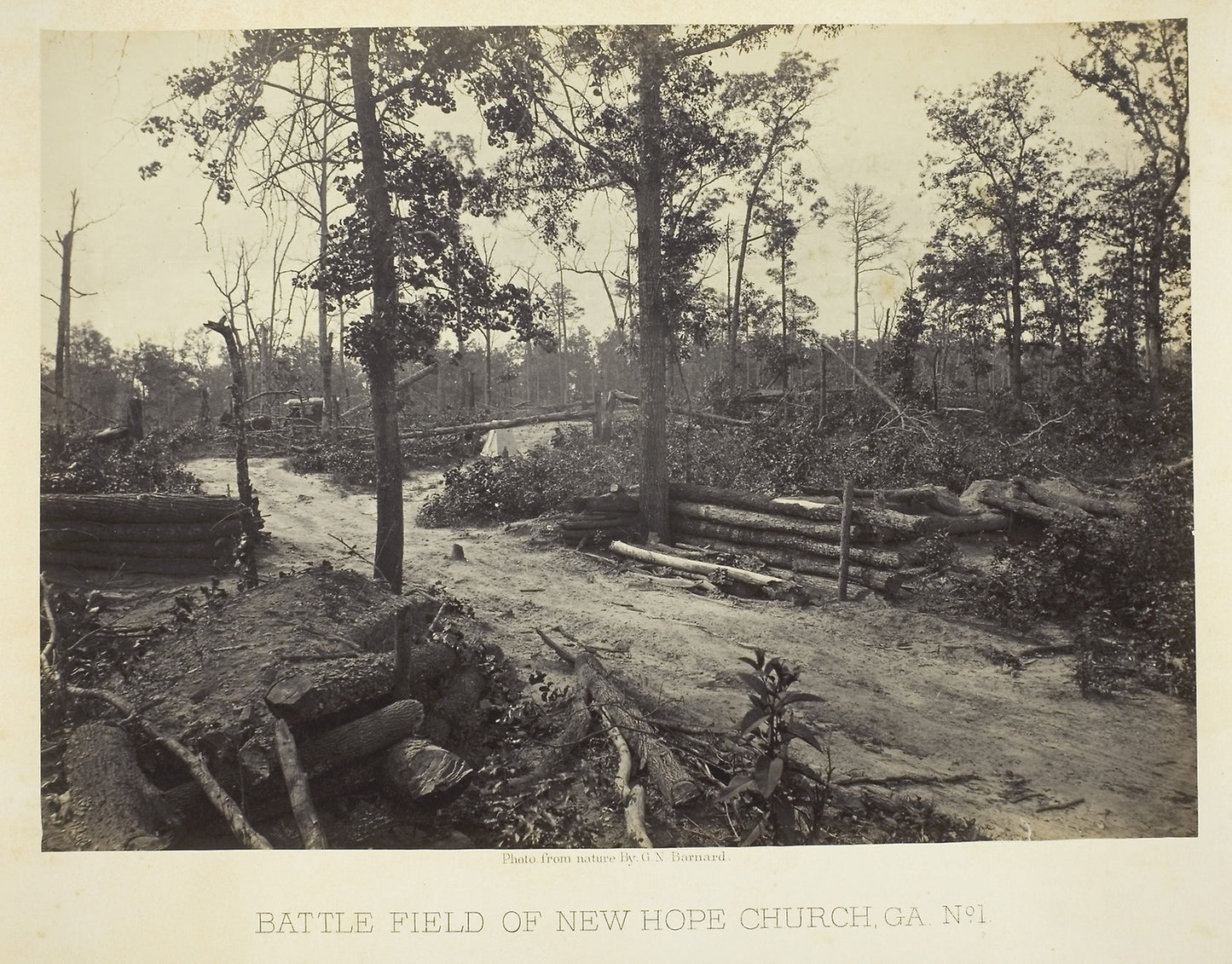 Battle Field of New Hope Church, GA, No. 1 - George N. Barnard, Poster Print Wall Art