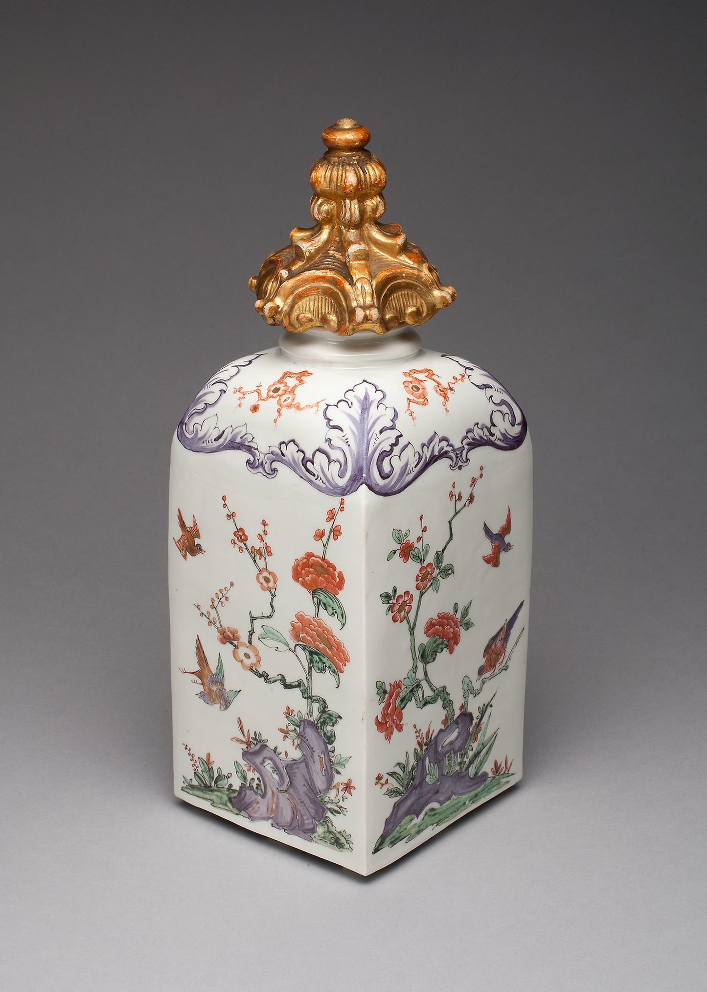Square-Sectioned Bottle - Du Paquier Porcelain Manufactory, Poster Print Wall Art
