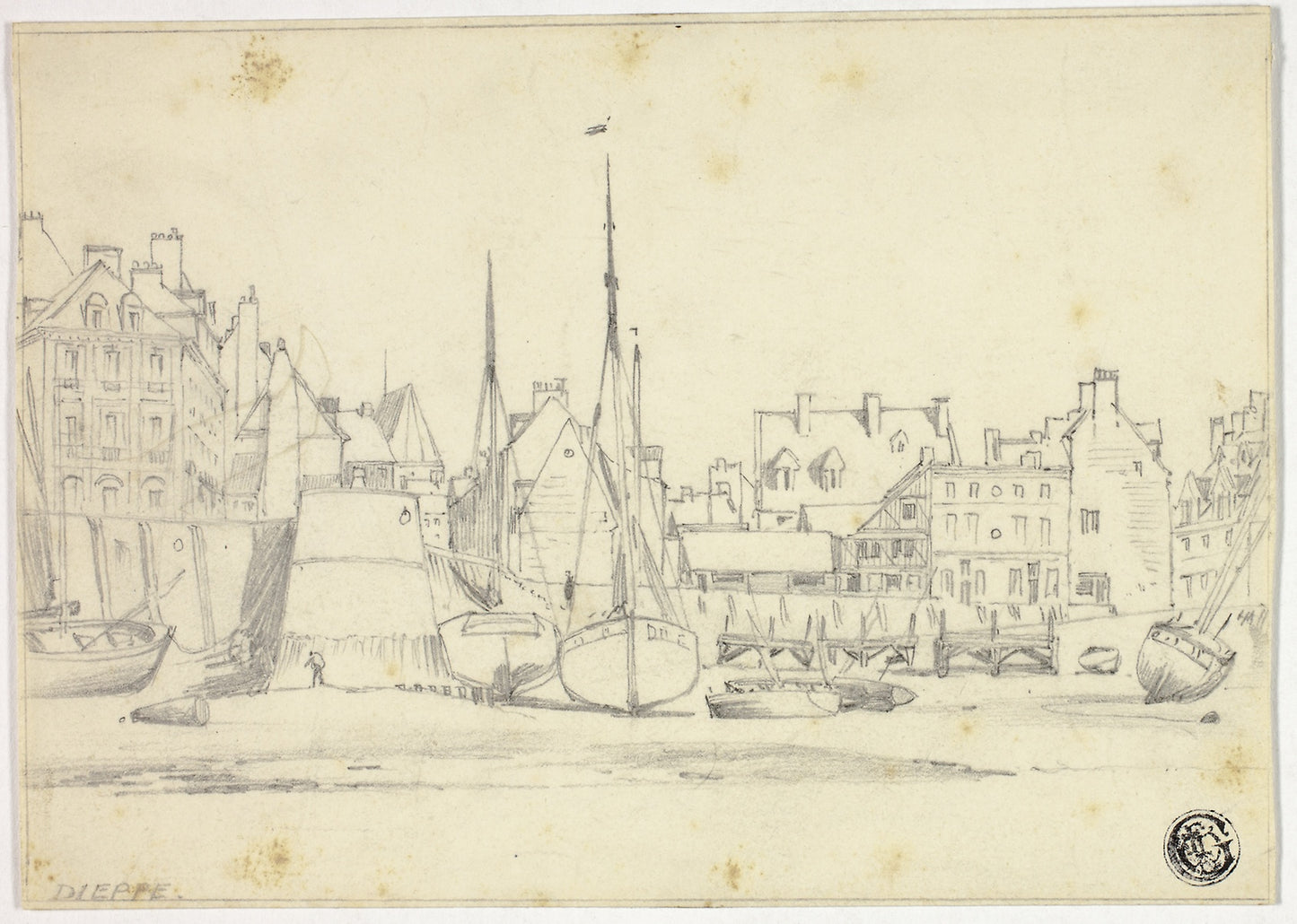 Dieppe - Edward William Cooke, Poster Print Wall Art