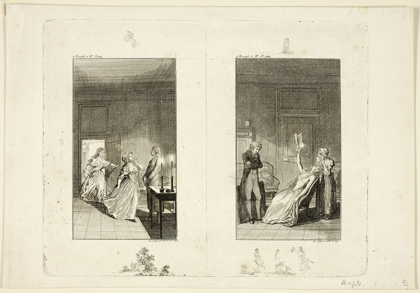 Illustration to Samuel Richardson's Clarissa - Daniel Nikolaus Chodowiecki, Poster Print Wall Art