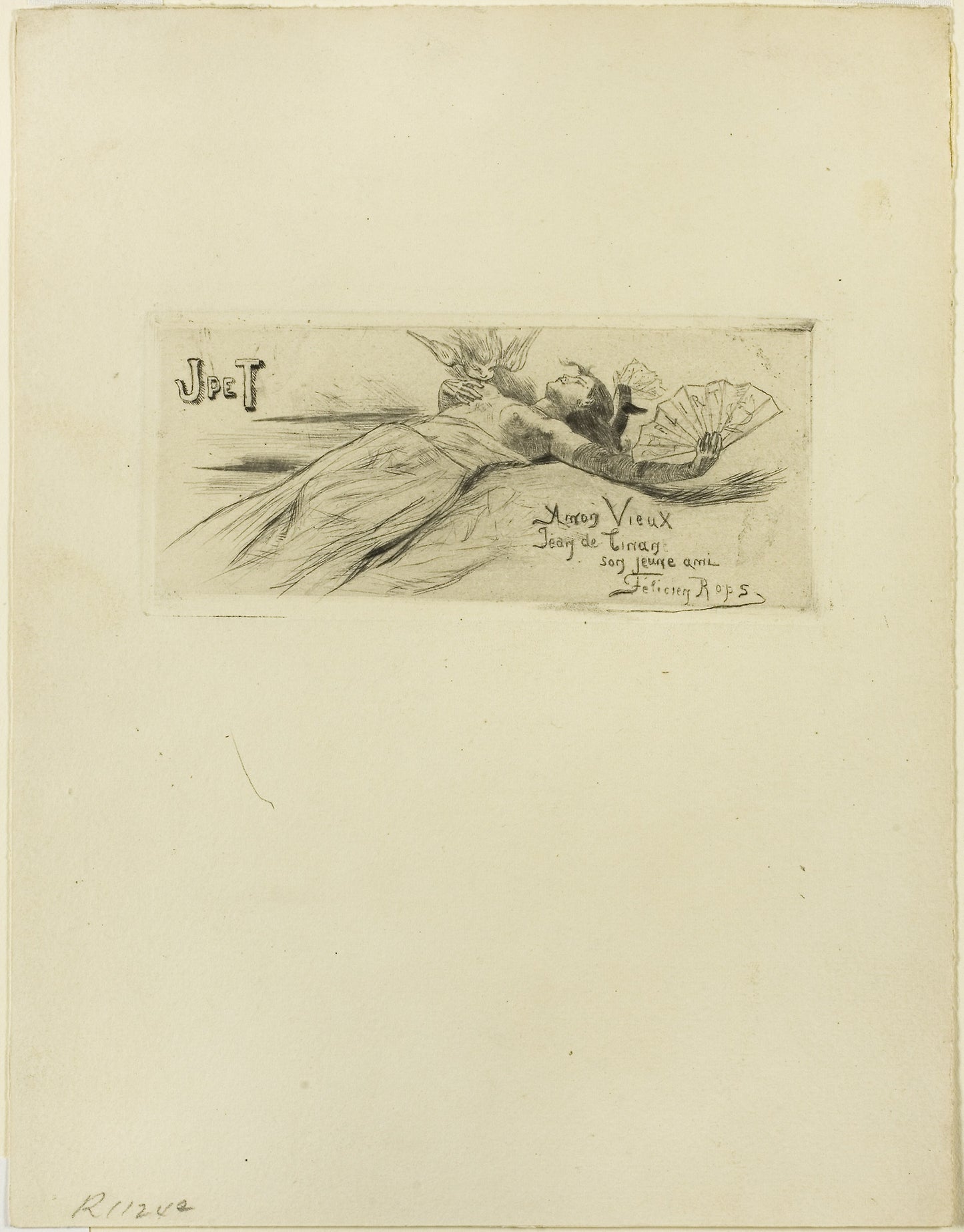 Flirt - Félicien Rops, Poster Print Wall Art