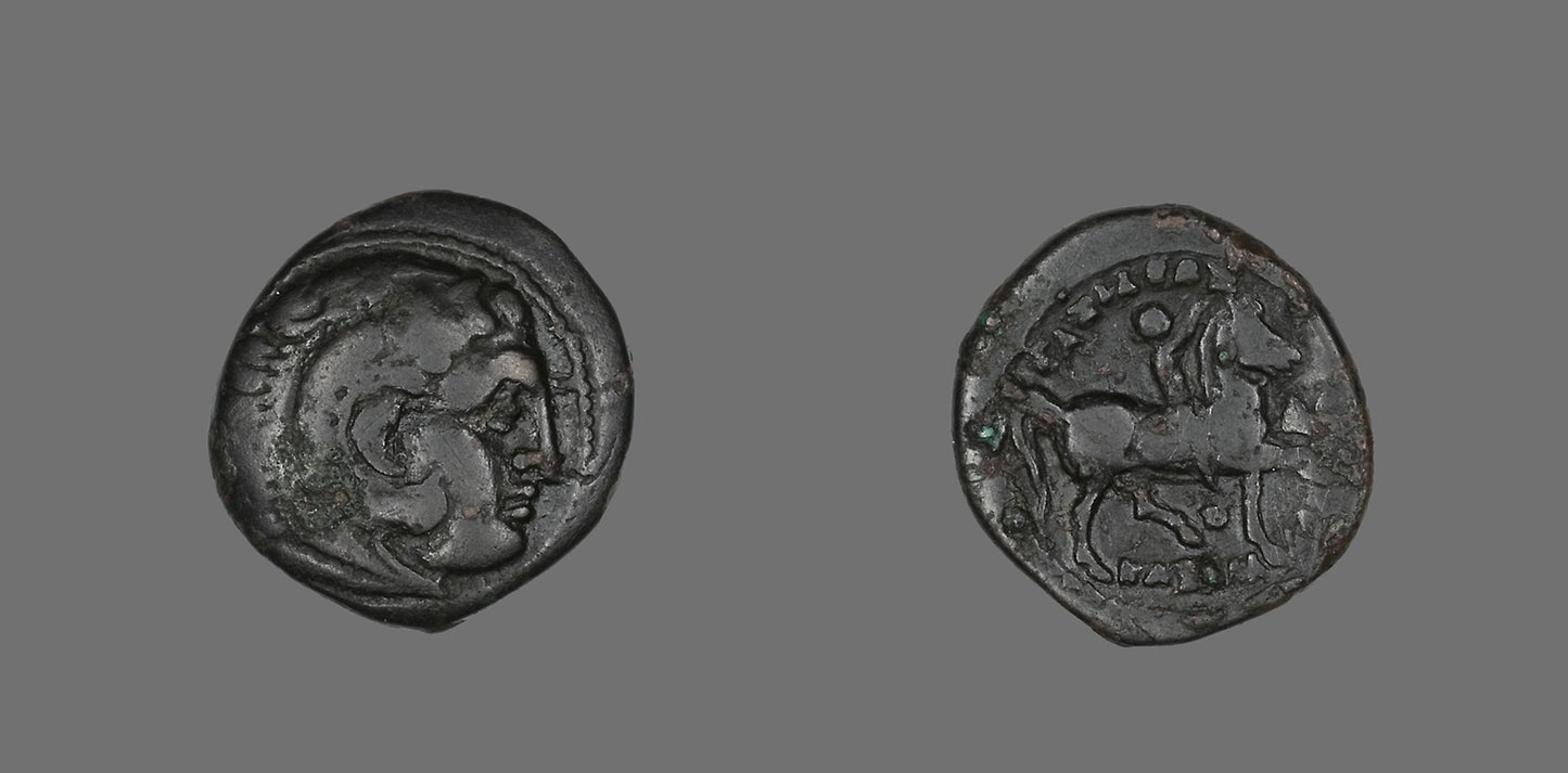Coin Portraying Alexander the Great as the Hero Herakles - Greek, Poster Print Wall Art