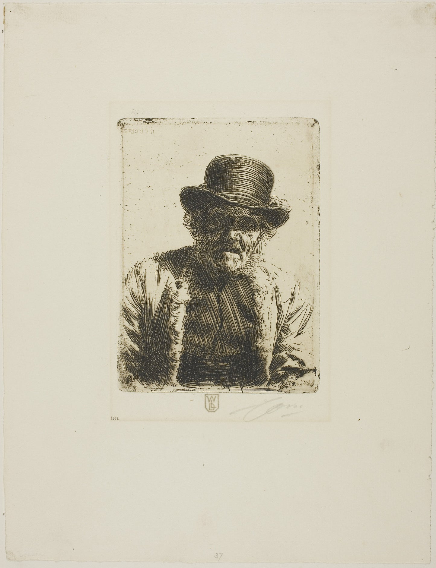 Beadle - Anders Zorn, Poster Print Wall Art