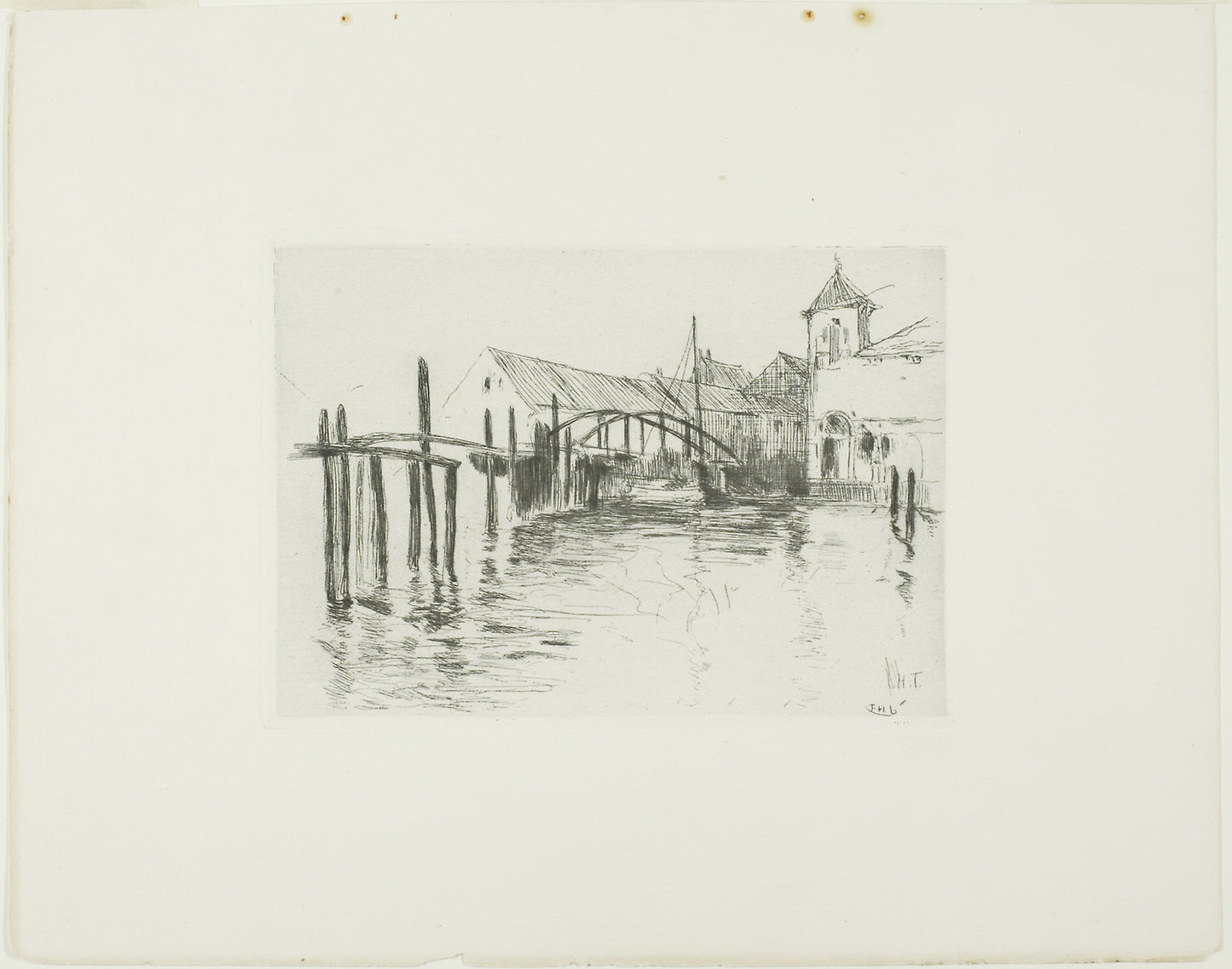 Dock at Newport - John Henry Twachtman, Poster Print Wall Art