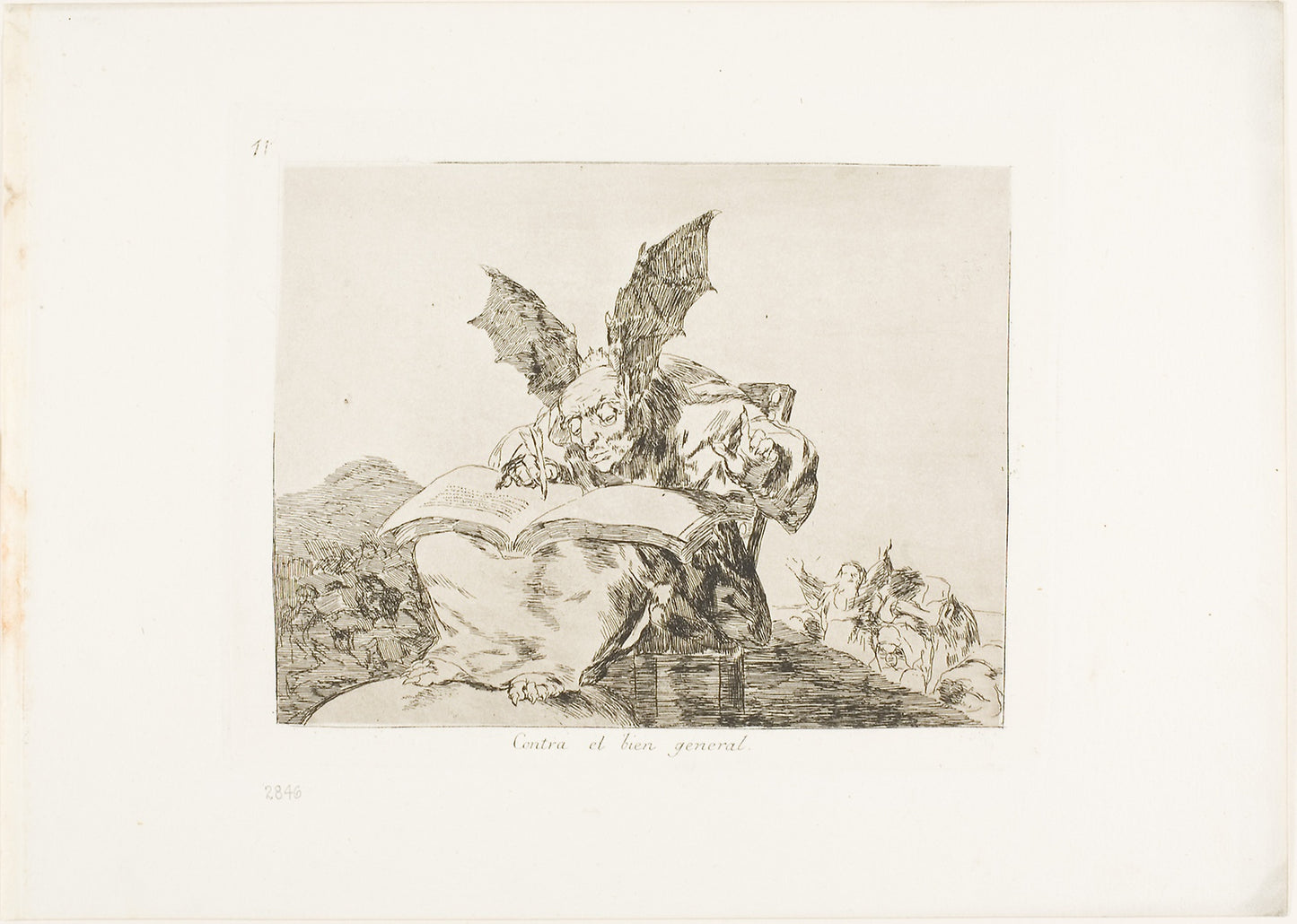 Against the Common Good, plate 71 from The Disasters of War - Francisco José de Goya y Lucientes, Poster Print Wall Art