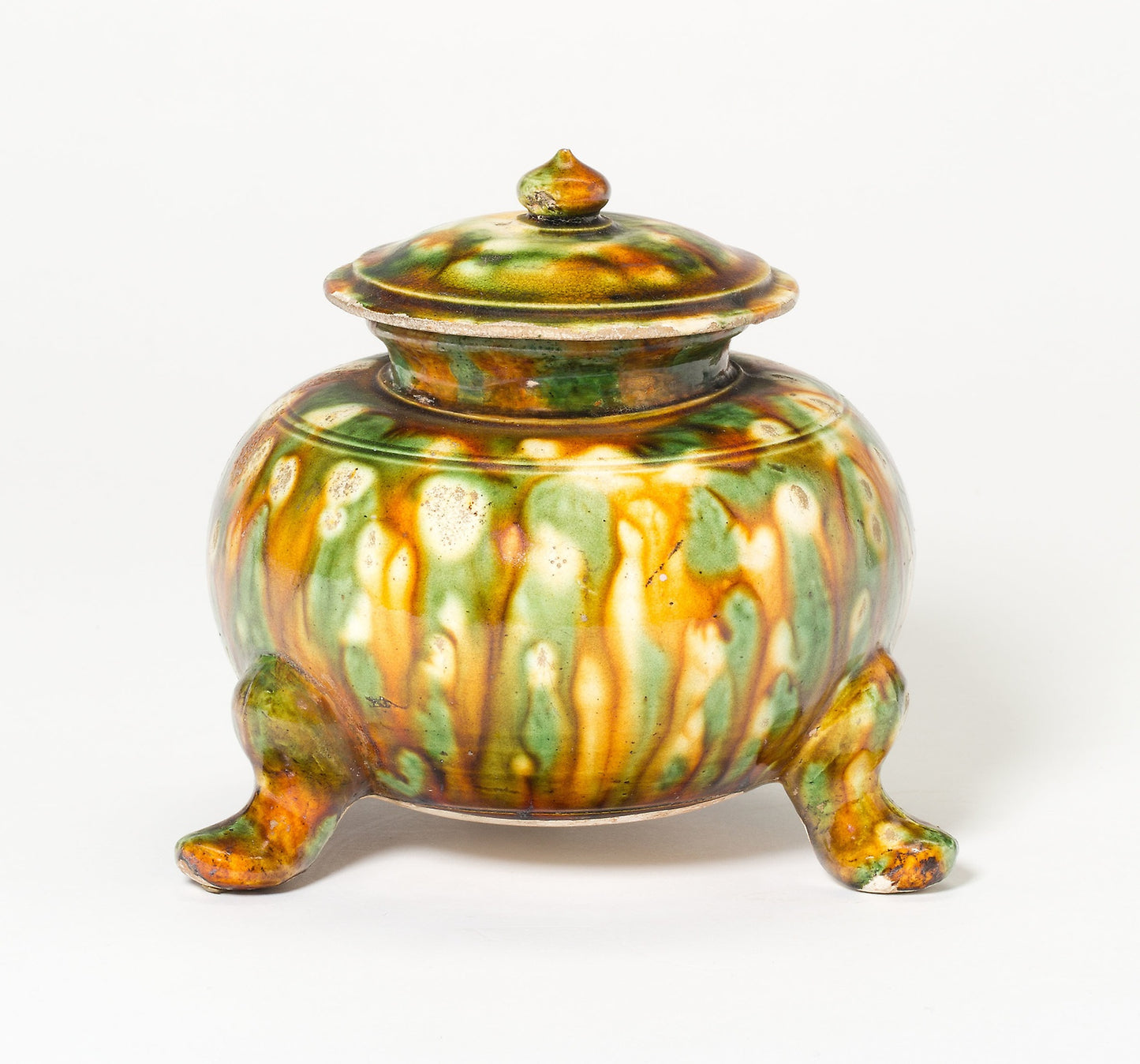 Covered Tripod Jar - China, Poster Print Wall Art