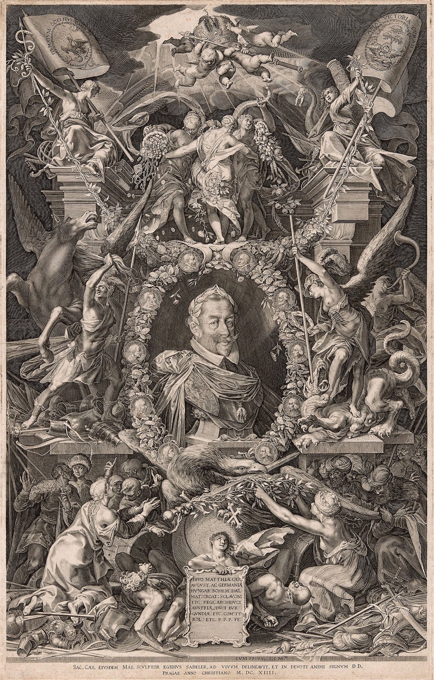 Portrait of Emperor Matthias - Aegidius Sadeler, Poster Print Wall Art