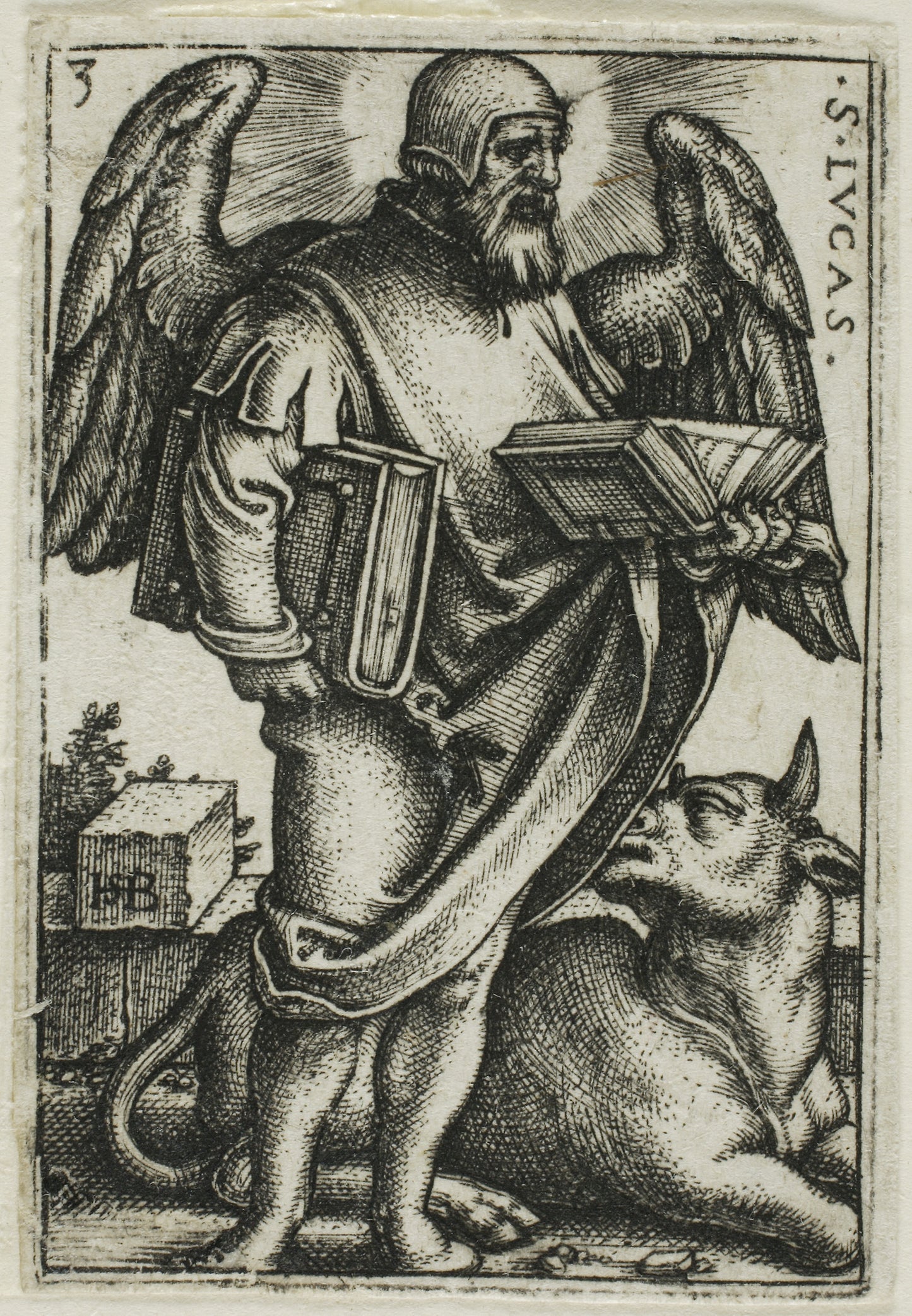 St. Luke, from The Four Evangelists - Sebald Beham, Poster Print Wall Art