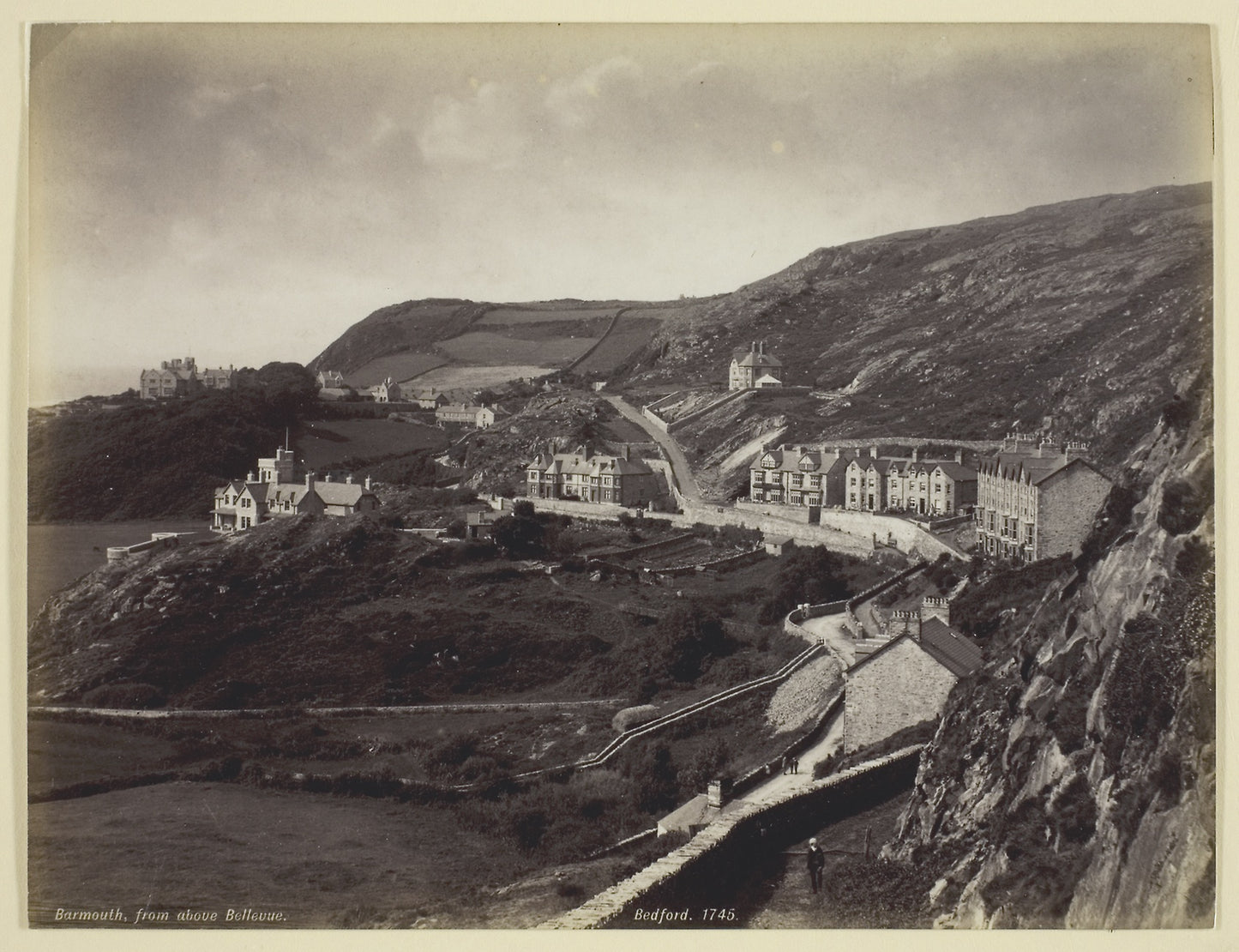 Barmouth, from above Bellevue - Francis Bedford, Poster Print Wall Art