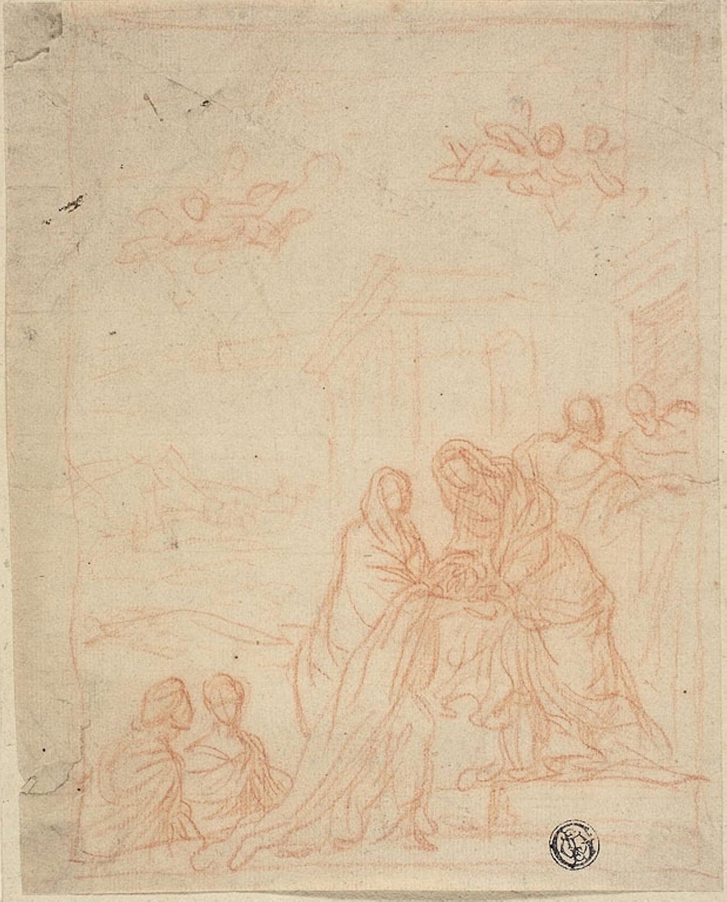 The Visitation - Attributed to Pietro Antonio di Pietri, Poster Print Wall Art