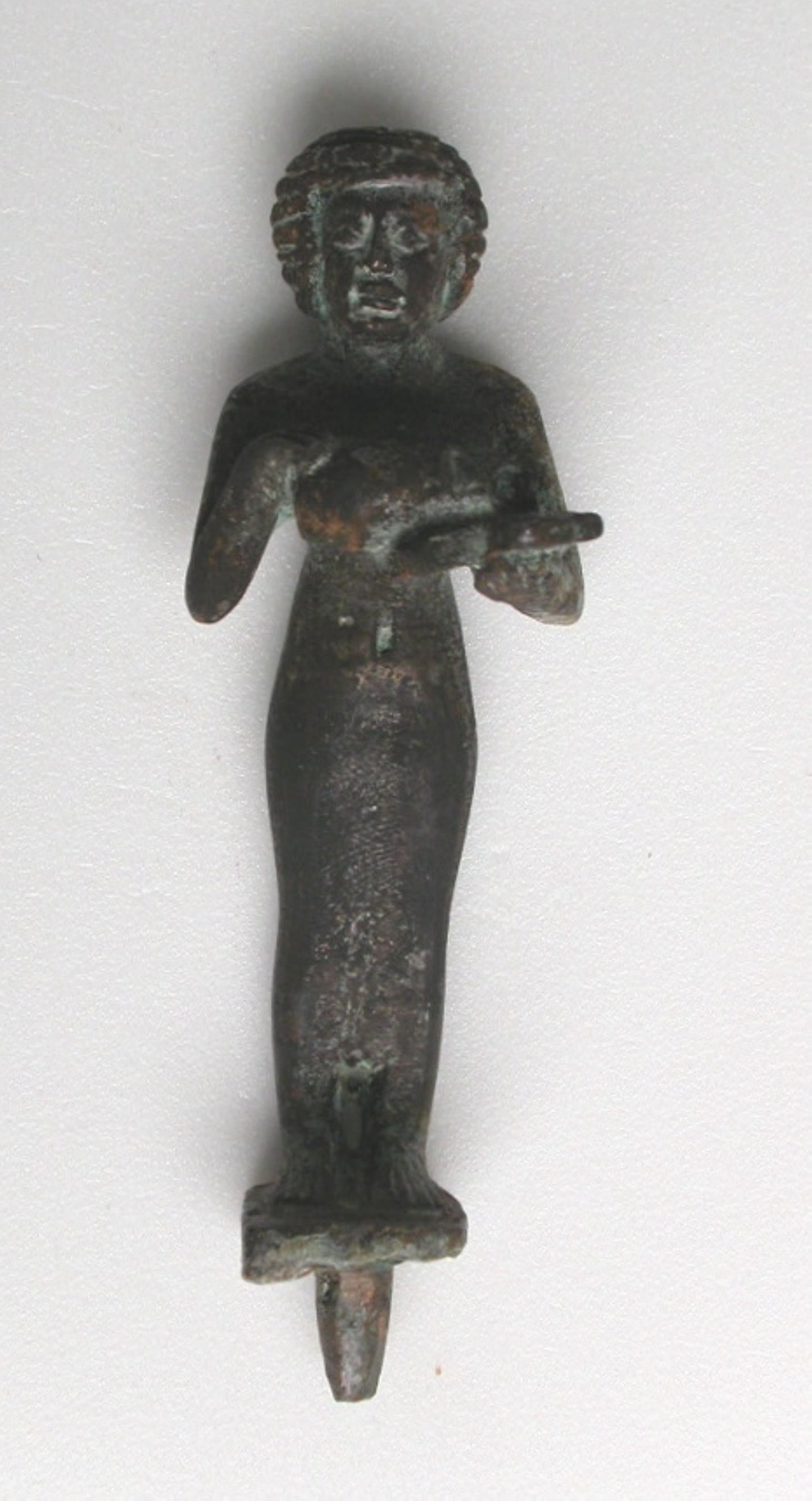 Statuette of a Priestess with Offering Table and Situla - Egyptian, Poster Print Wall Art