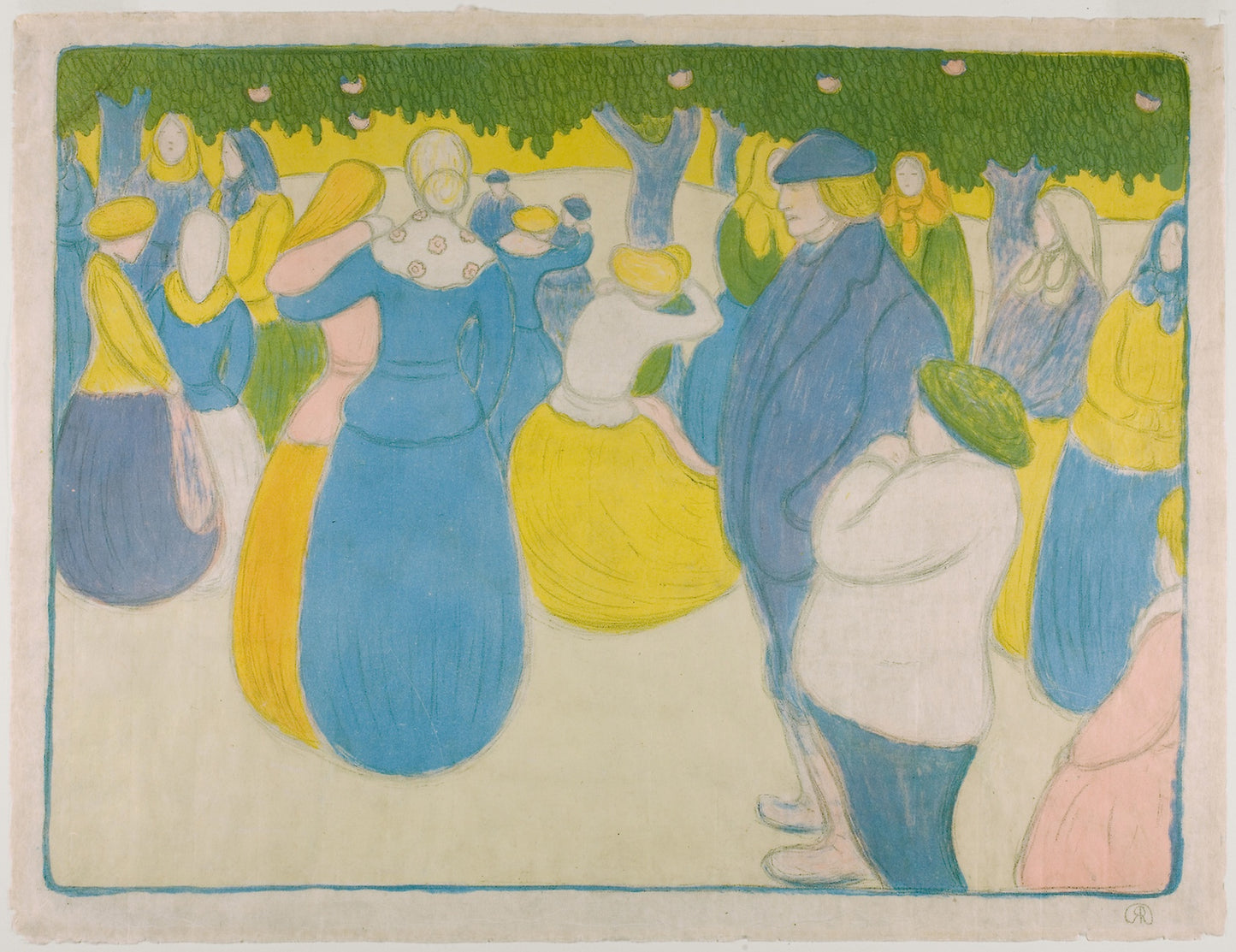 Festival in Bretagne - József Rippl-Rónai, Poster Print Wall Art