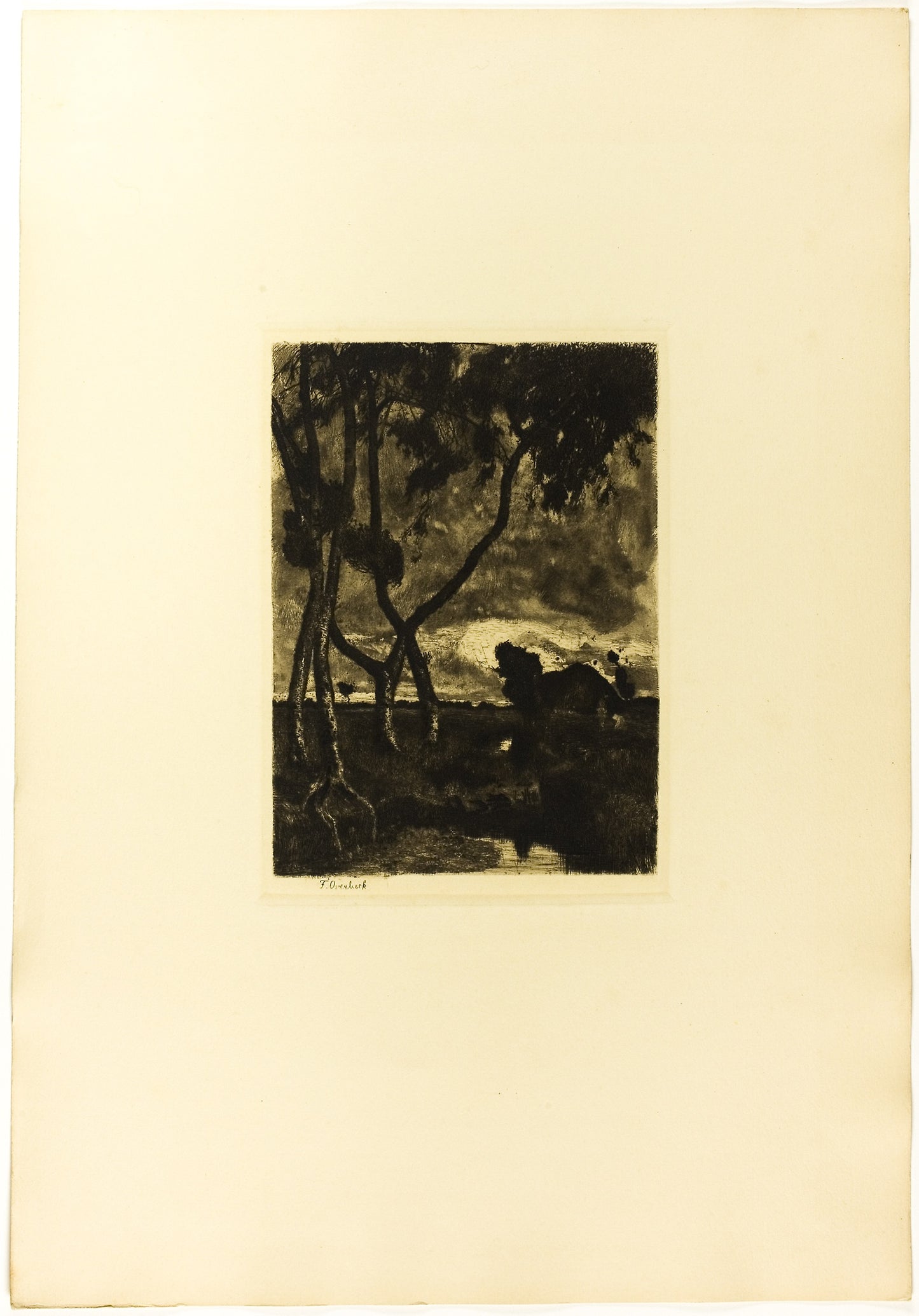 At the Moor - Fritz Overbeck, Poster Print Wall Art