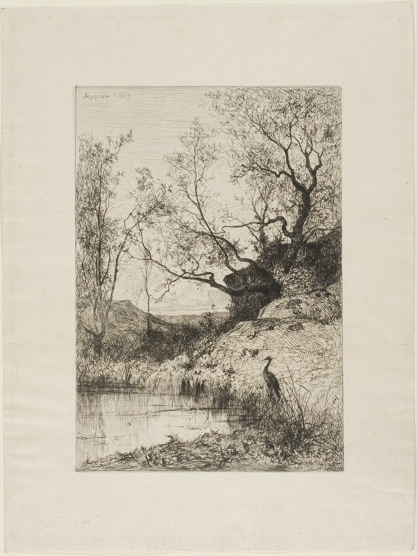 A Pond Near Rousillon: Adolphe Appian,16x12"(A3) Poster