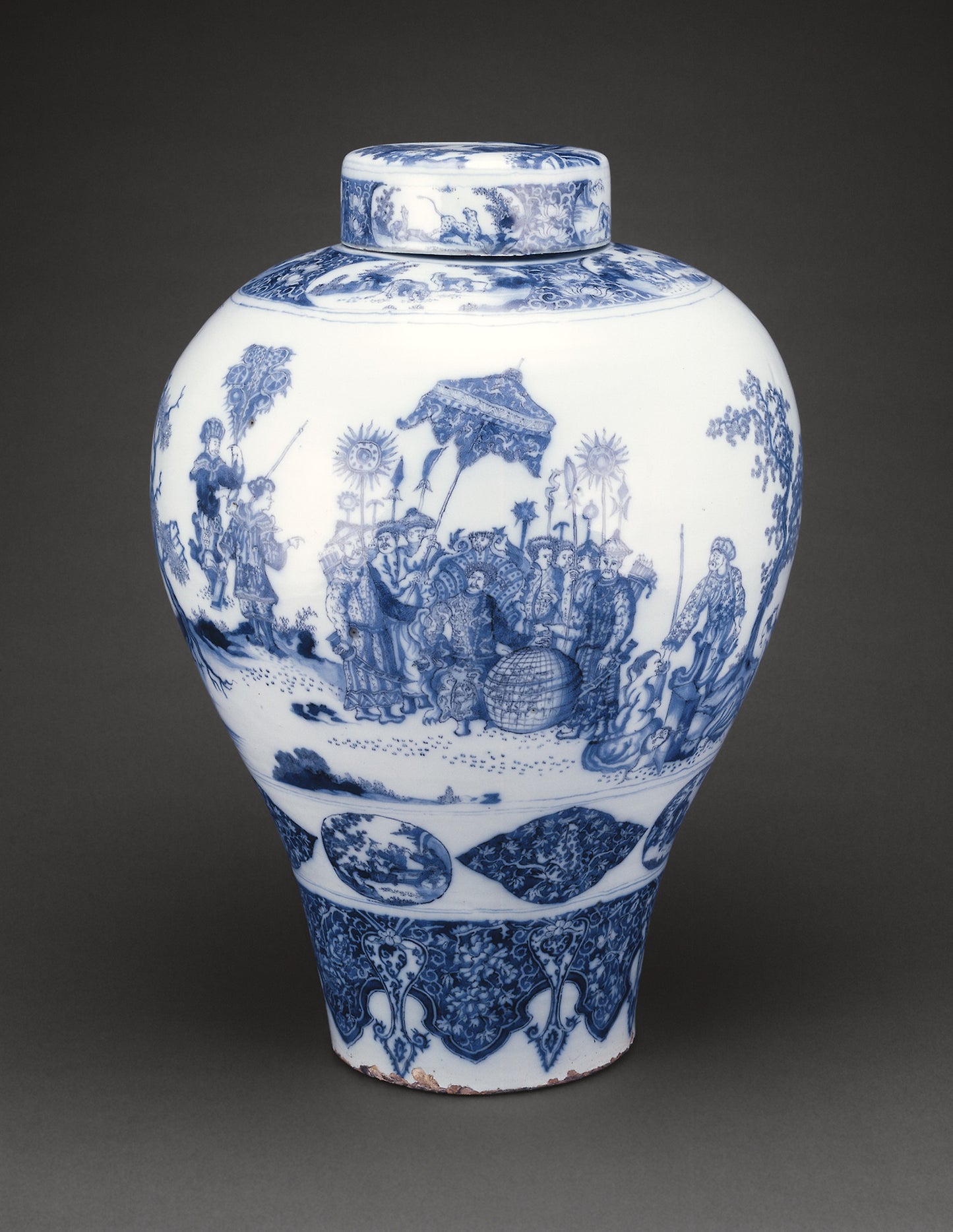 Vase with Cover - Attributed to De Grieksche A (The Greek A) Factory, Poster Print Wall Art