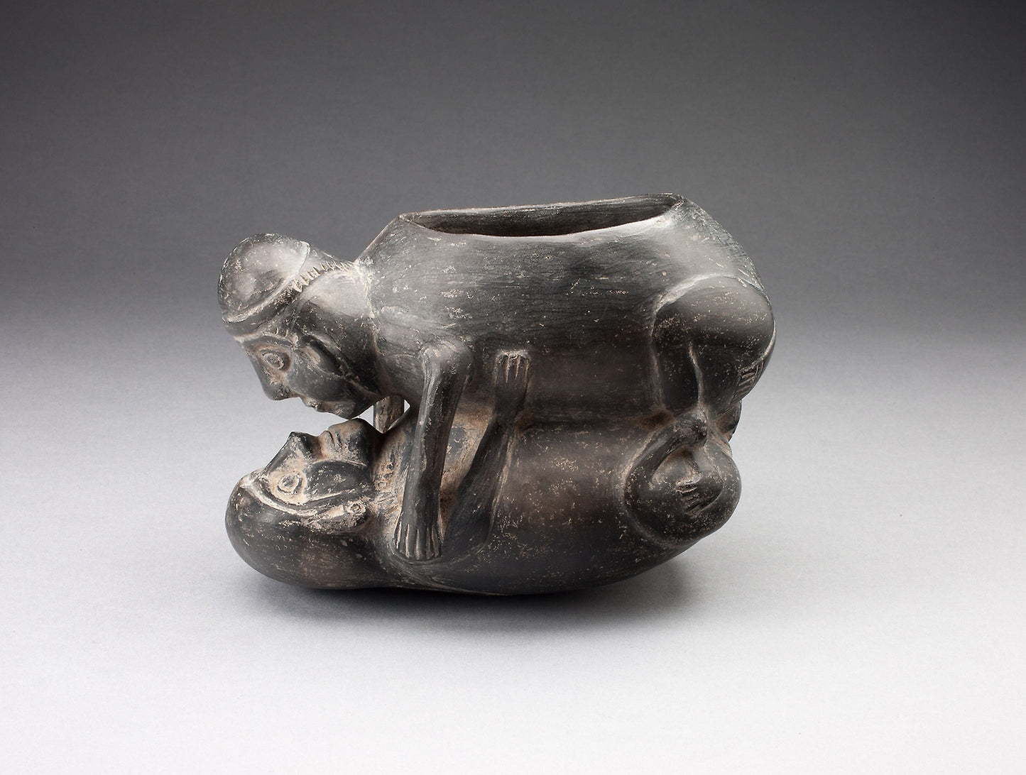 Jar in the Form of an Erotic Scene - Chimú-Inca, Poster Print Wall Art