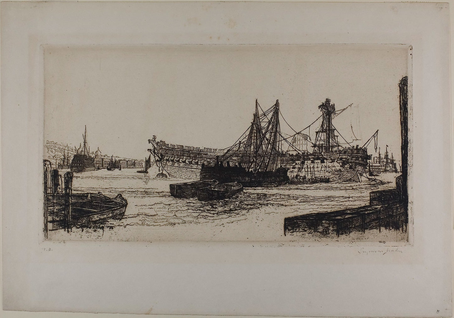 Breaking Up of the Agamemnon, No. II - Francis Seymour Haden, Poster Print Wall Art
