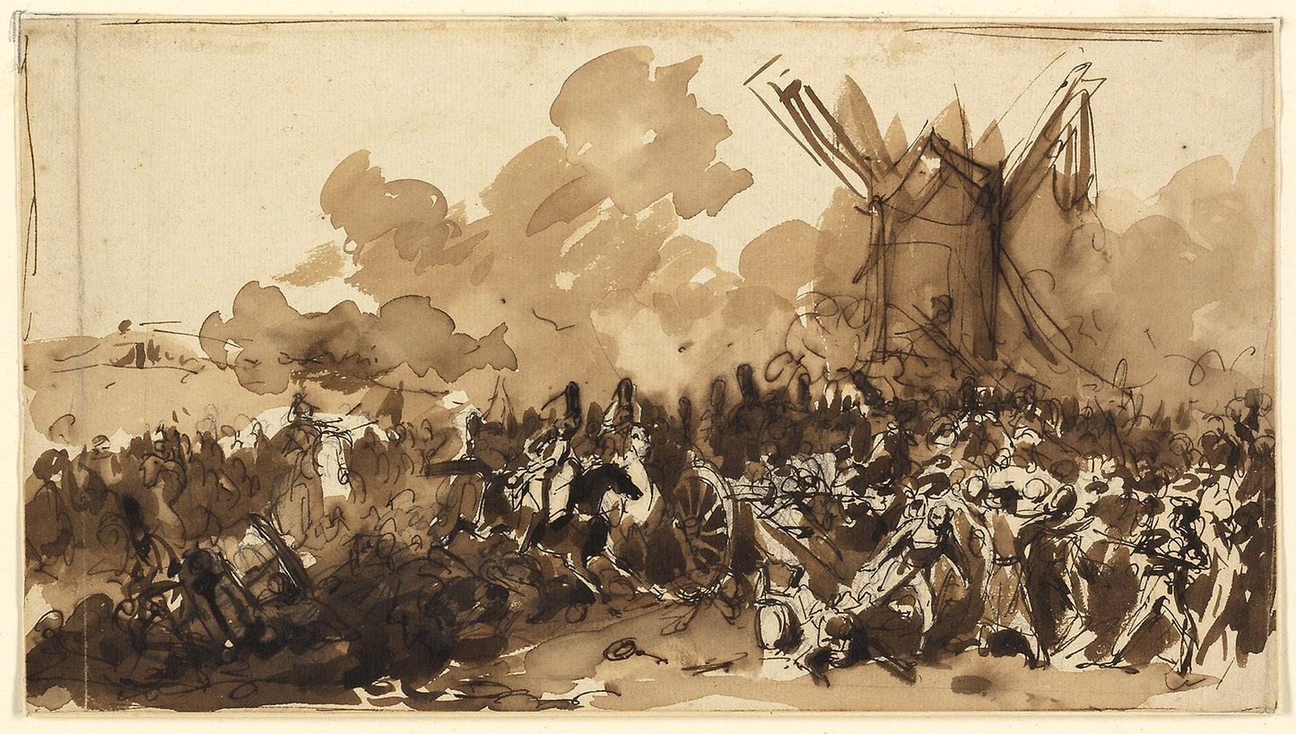 Study - Denis Auguste Marie Raffet, Poster Print Wall Art