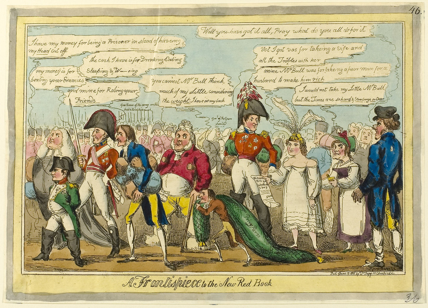 A Frontispiece to the New Red Book: Attributed to William Heath (English, 1794-1840),16x12"(A3) Poster