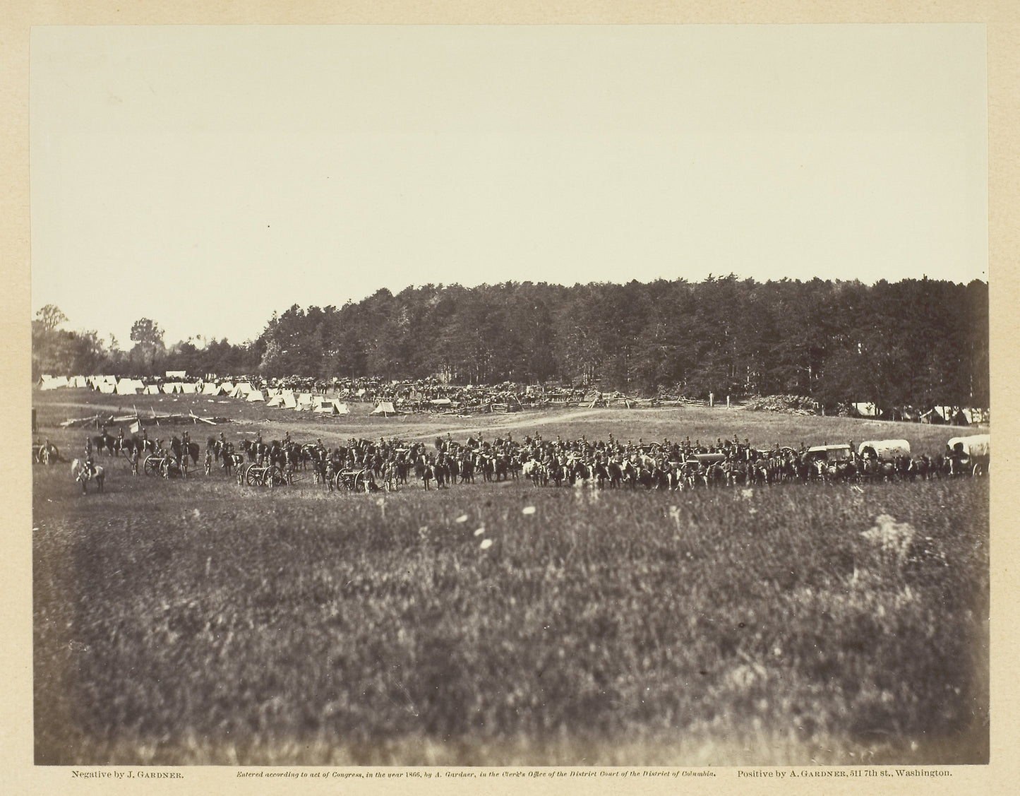 Battery A, Fourth U.S. Artillery, Robertson's Brigade - James Gardner , Poster Print Wall Art