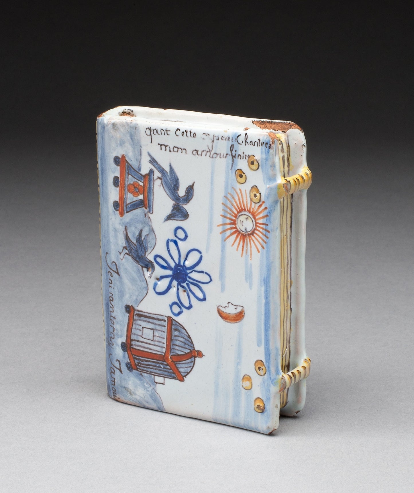 Perfume Flask in the form of a Book - France, Poster Print Wall Art
