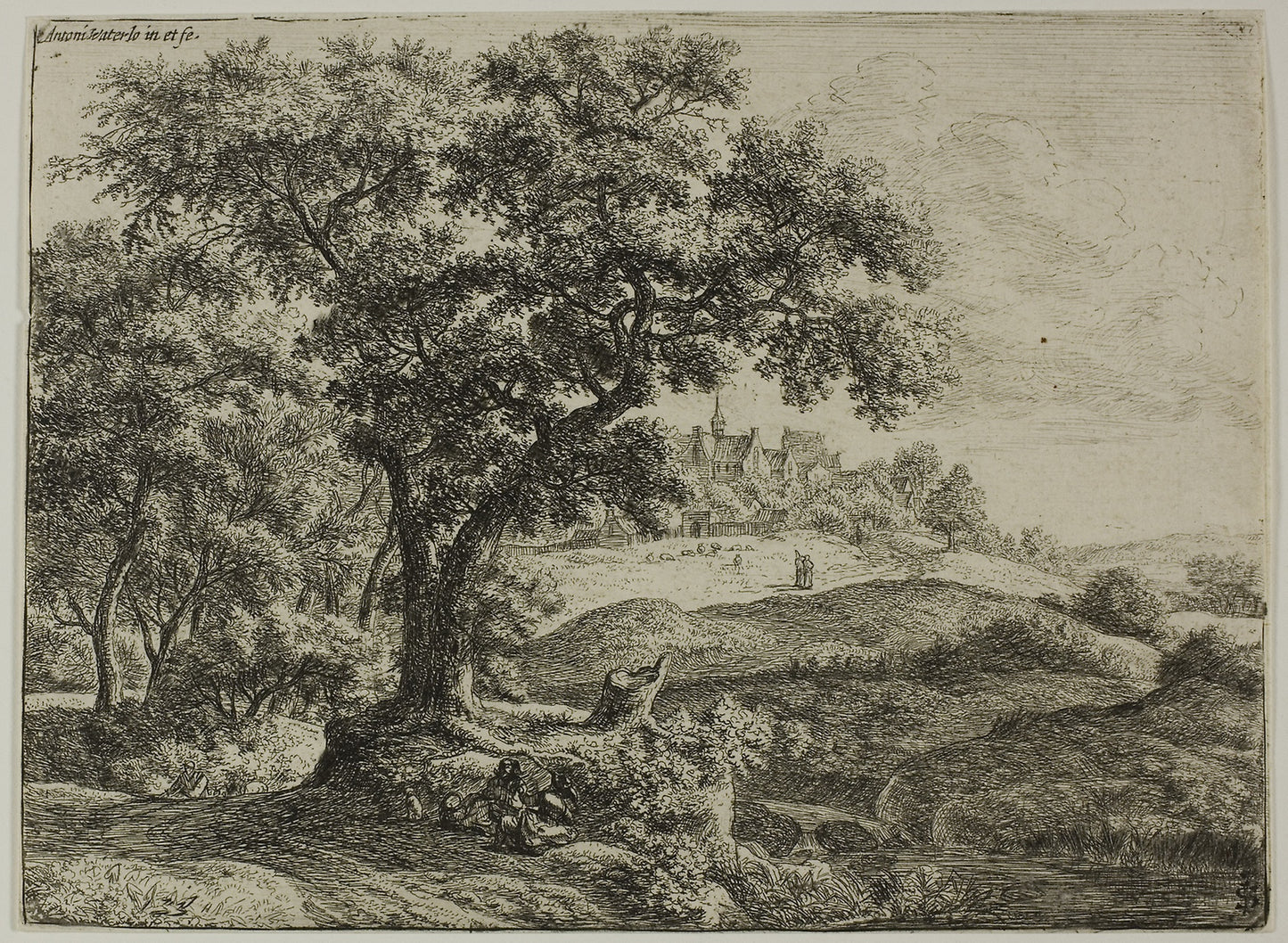 The Edge of the Forest - Anthoni Waterlo, Poster Print Wall Art