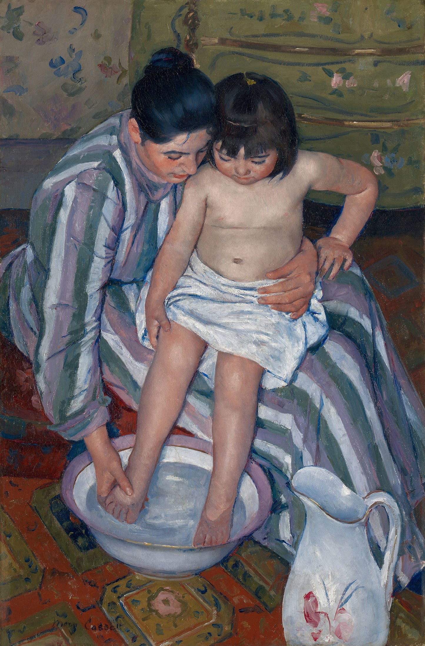 The Child's Bath: Mary Cassatt, Poster Print Wall Art